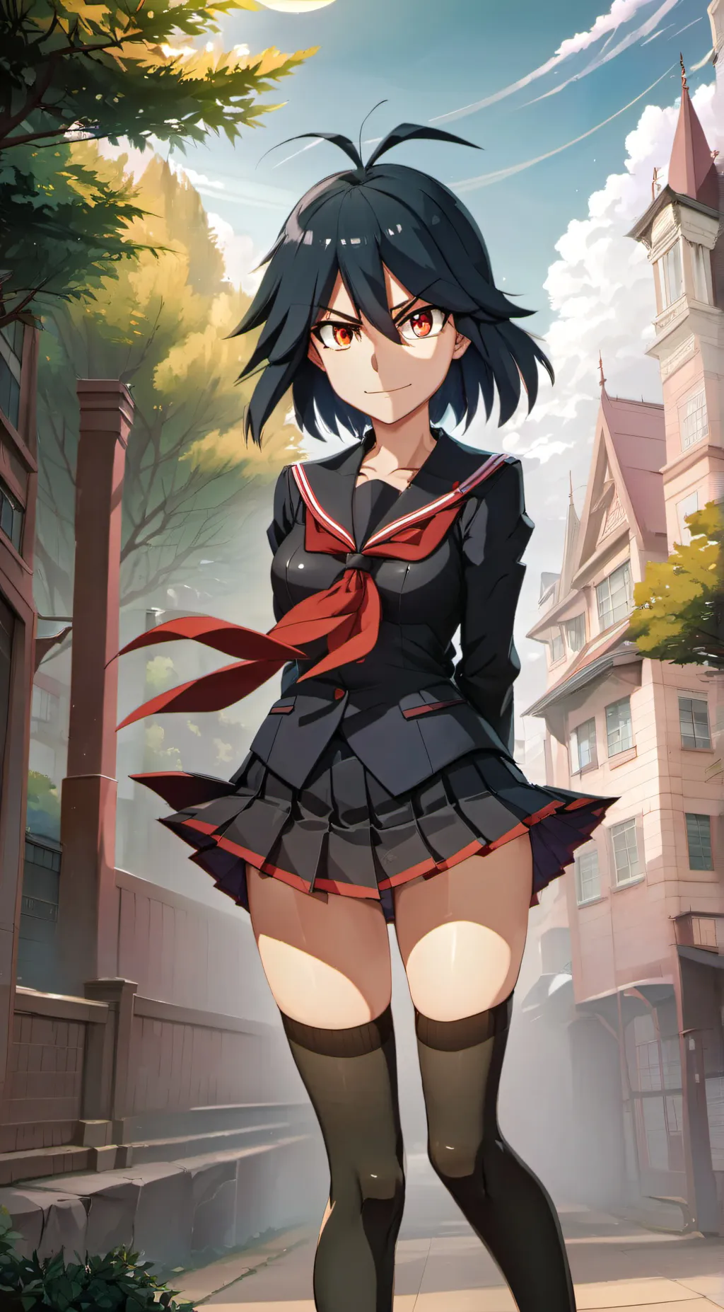 ai character: Ryuko matoi  background