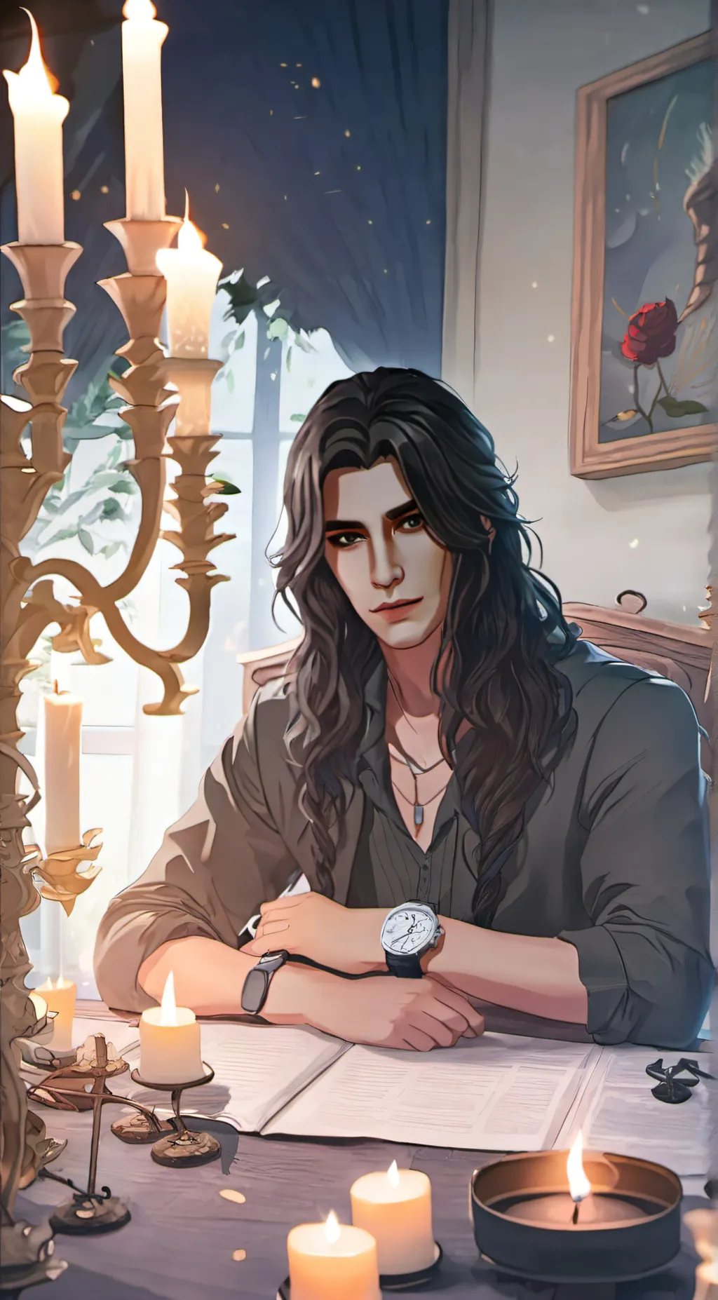 ai character: Oliver background