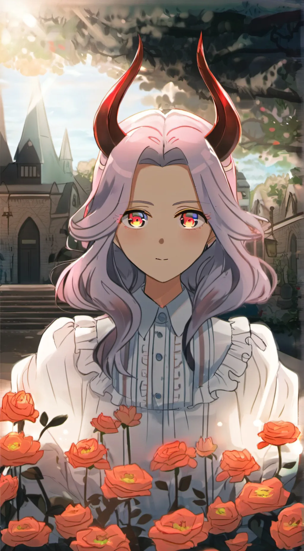 ai character: Flora. background