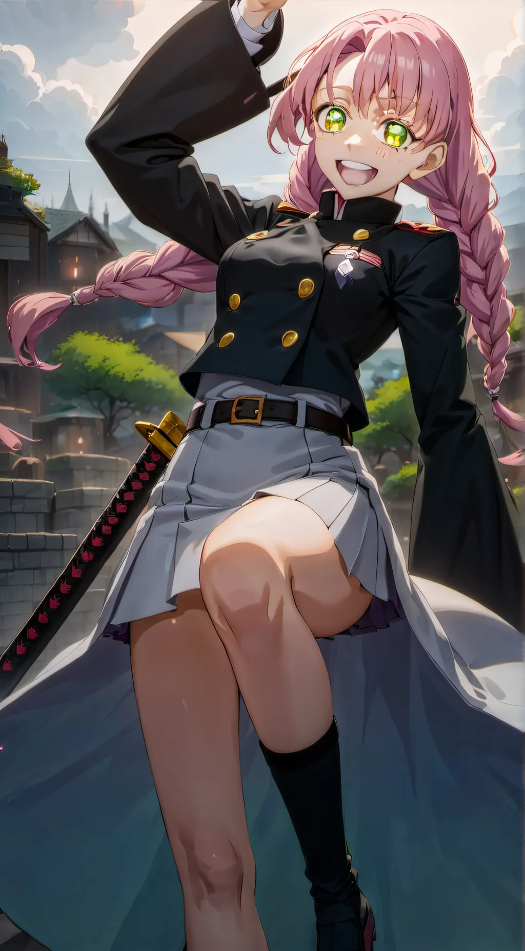 ai character: Mitsuri Konroji  background