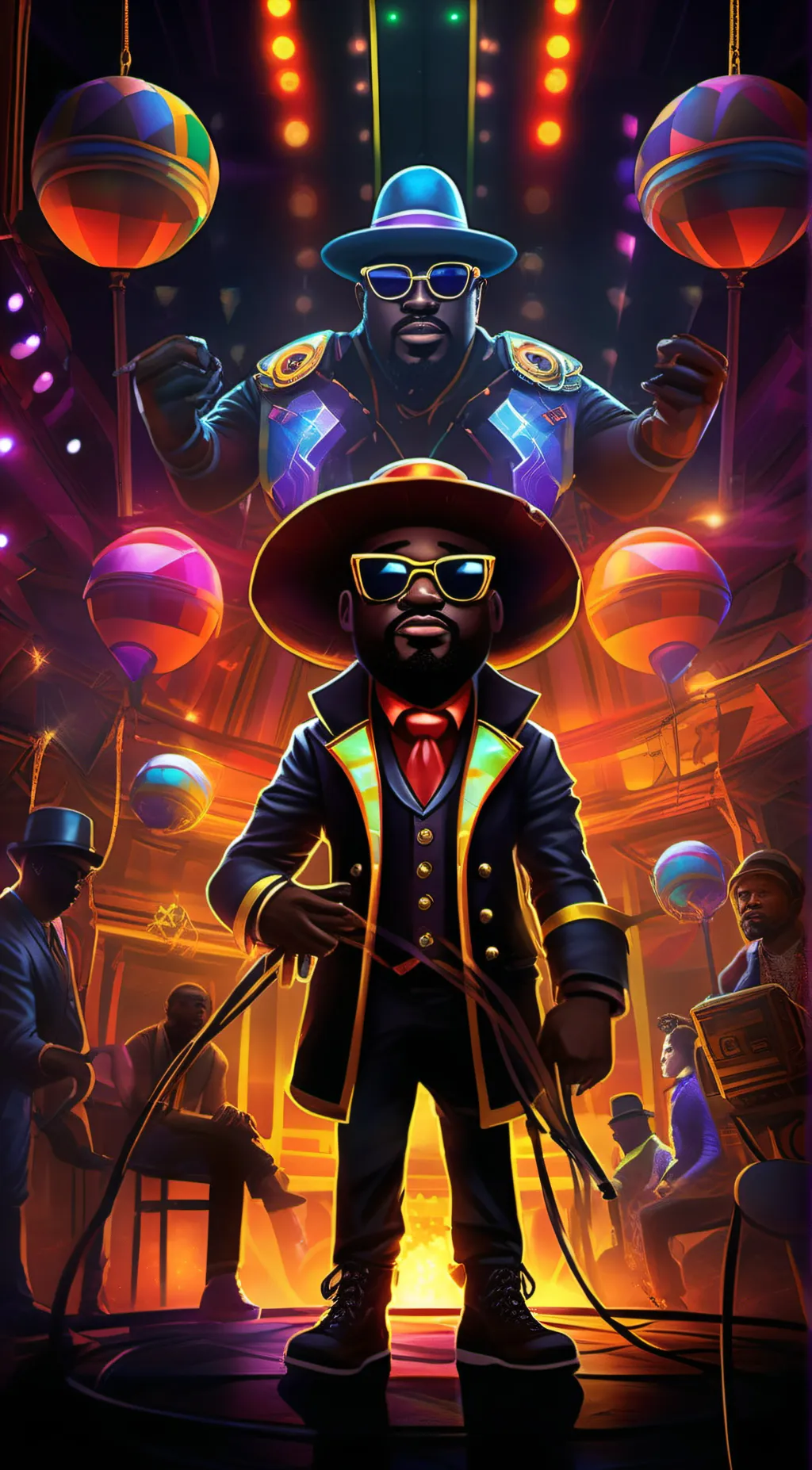ai character: Black jax- background