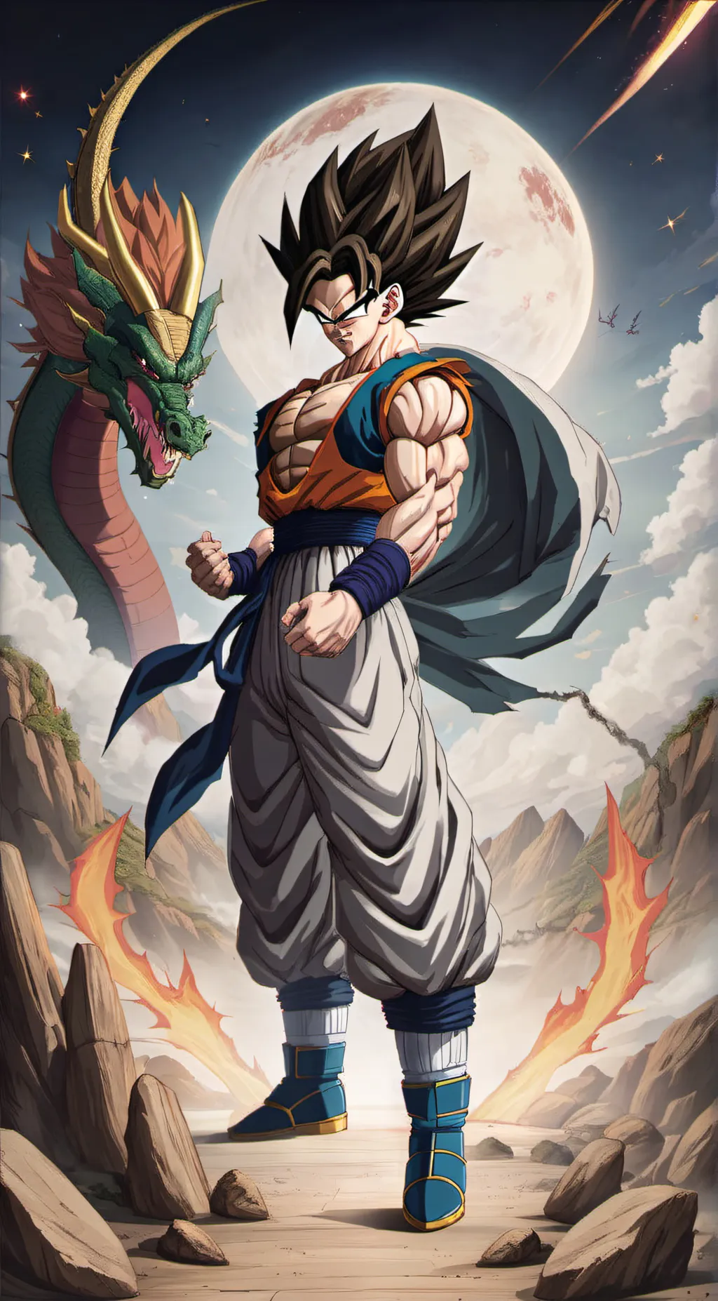 ai character: Ultra Gogeta background