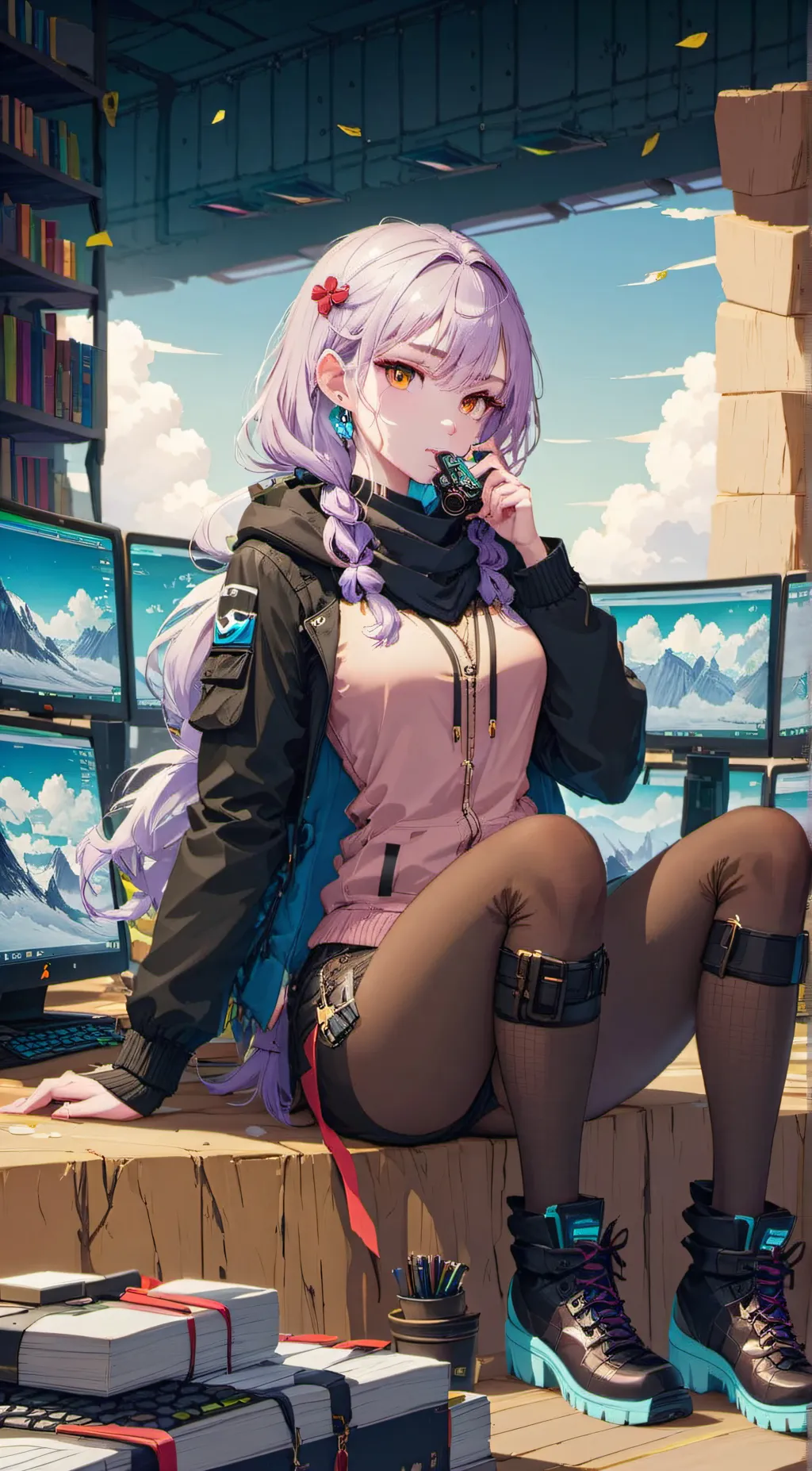 ai character: Star background