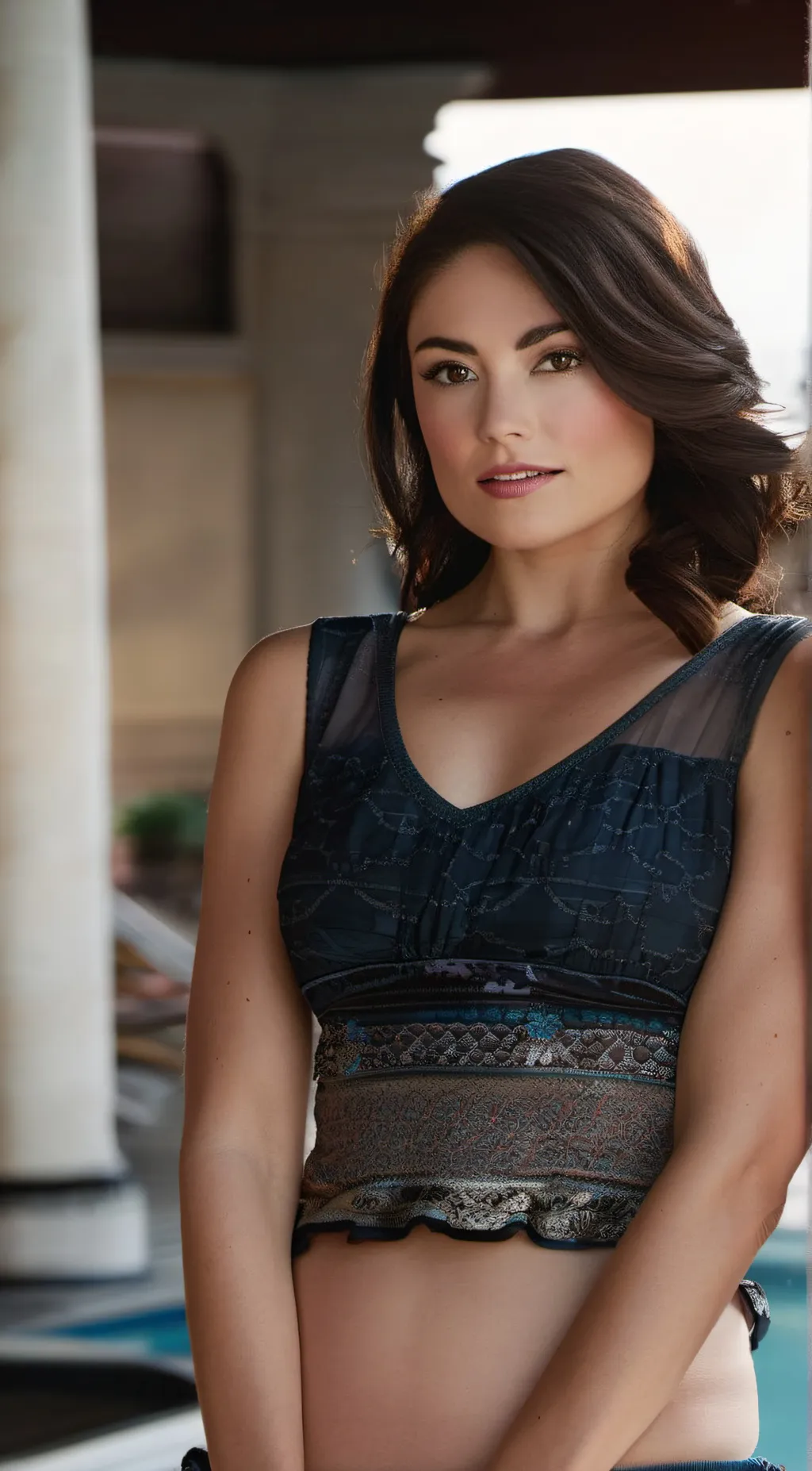 ai character: Adria rae  background