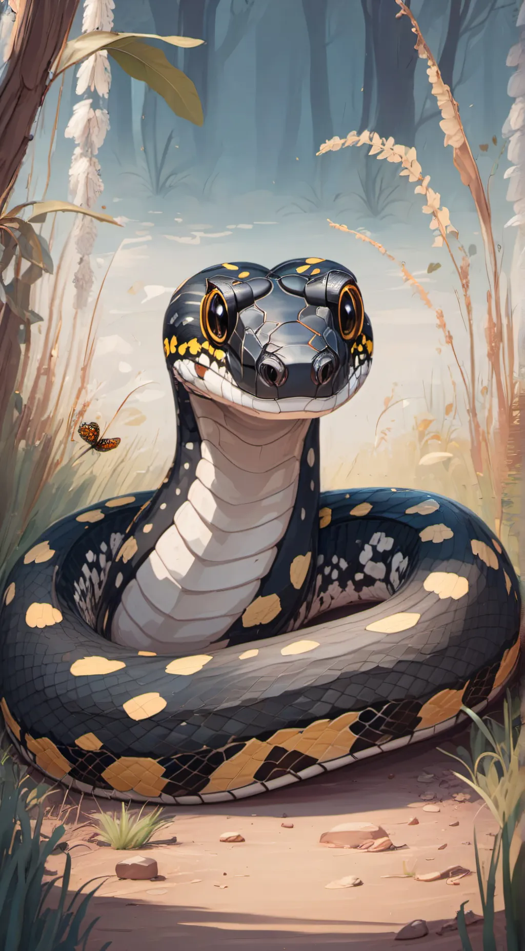 ai character: Frank the snake background