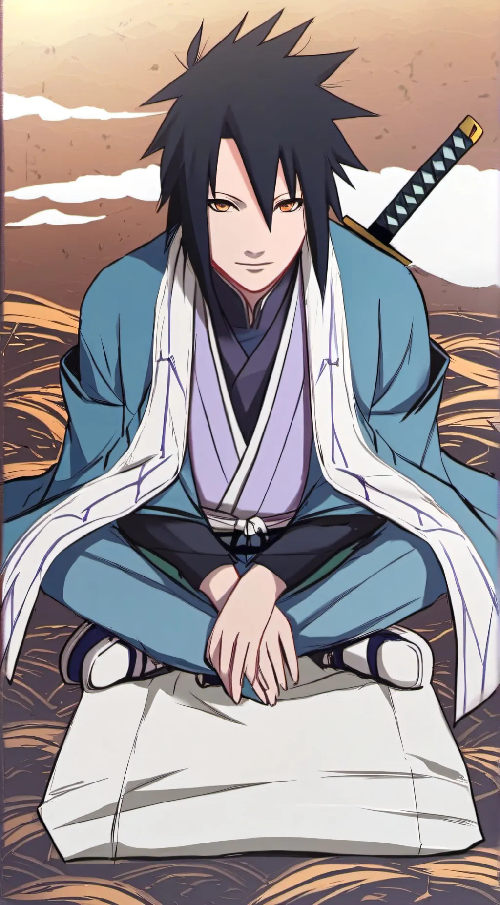 ai character: sasuke  background