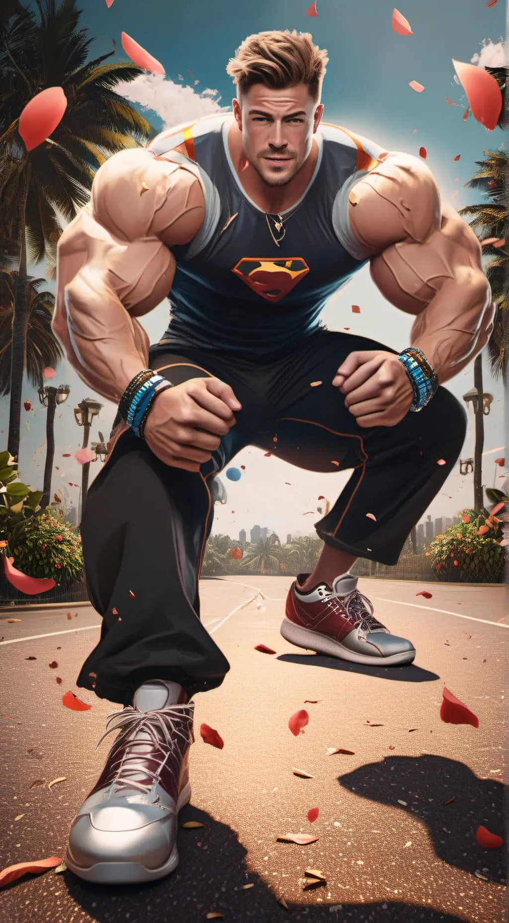 ai character: zac Efron background