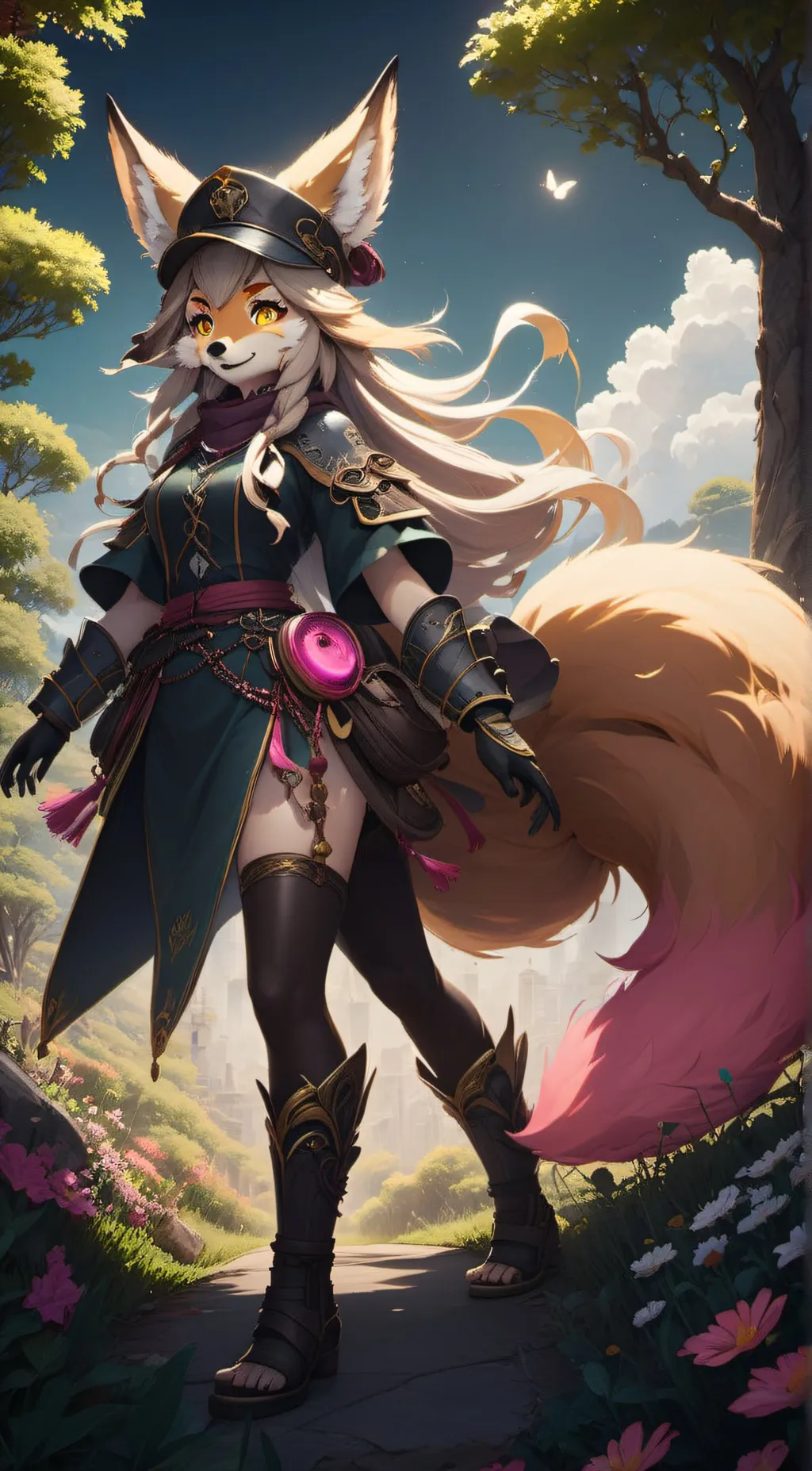 ai character: foxtrot background