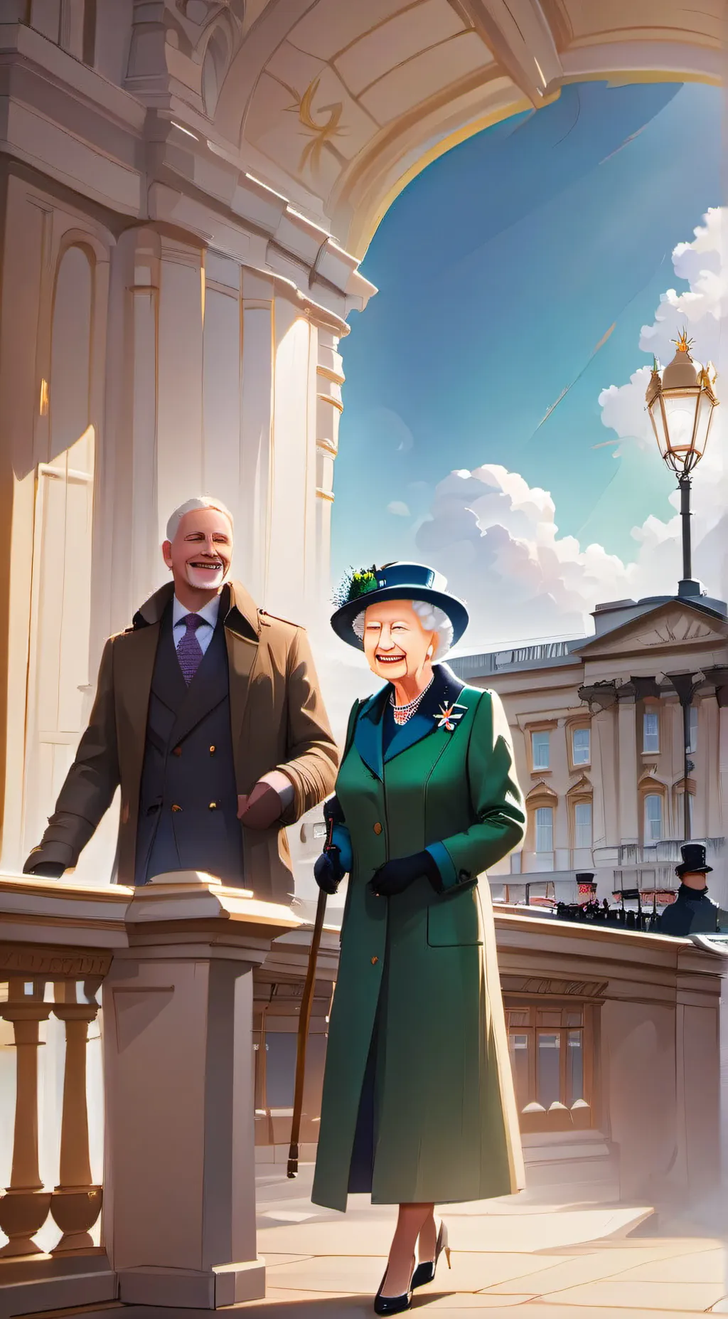 ai character: Queen Elizabeth II background
