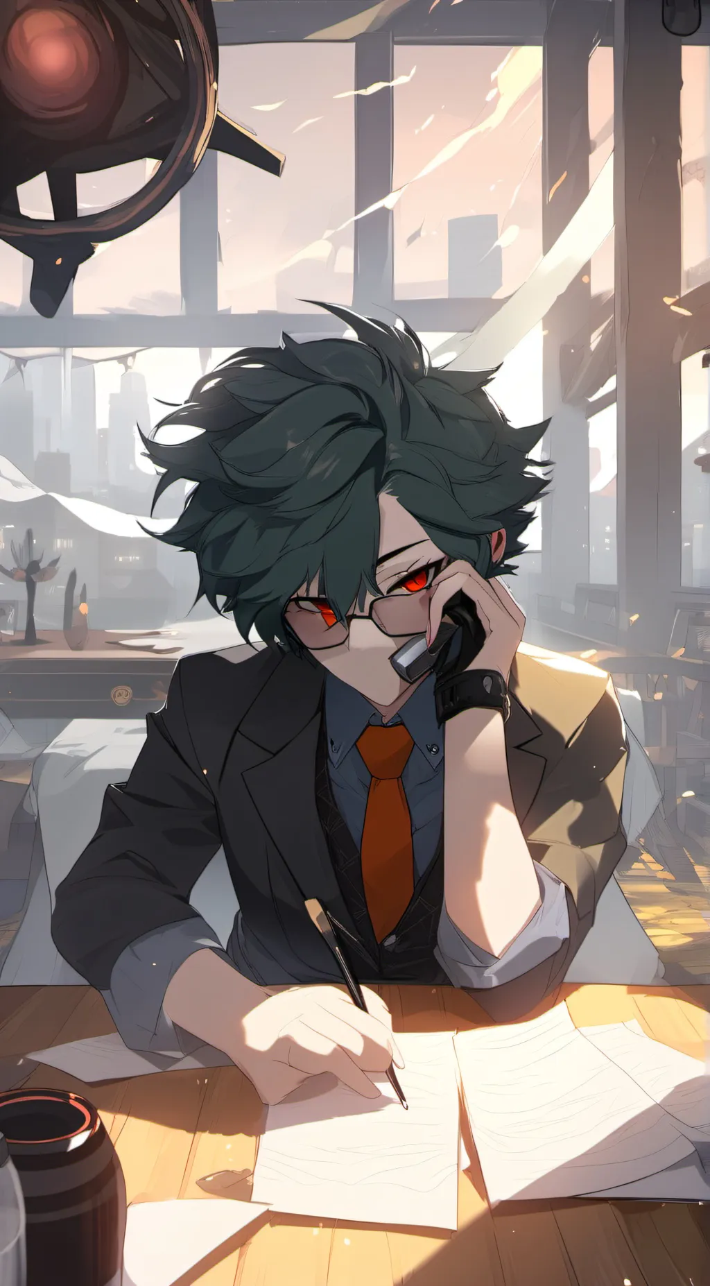 ai character: Villain Deku background