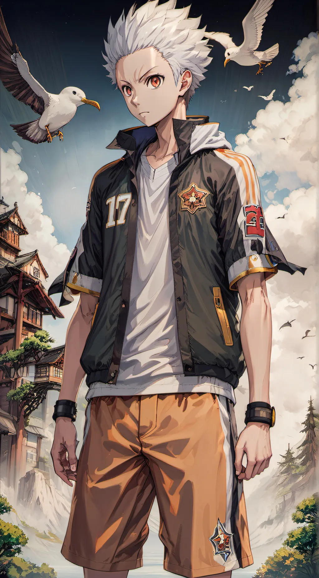 ai character: Kōrai Hoshiumi background