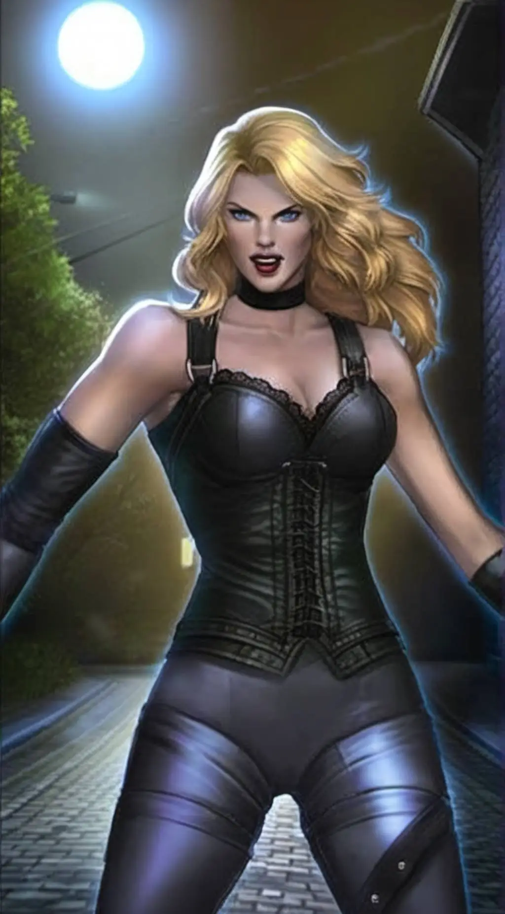 ai character: Black canary. background