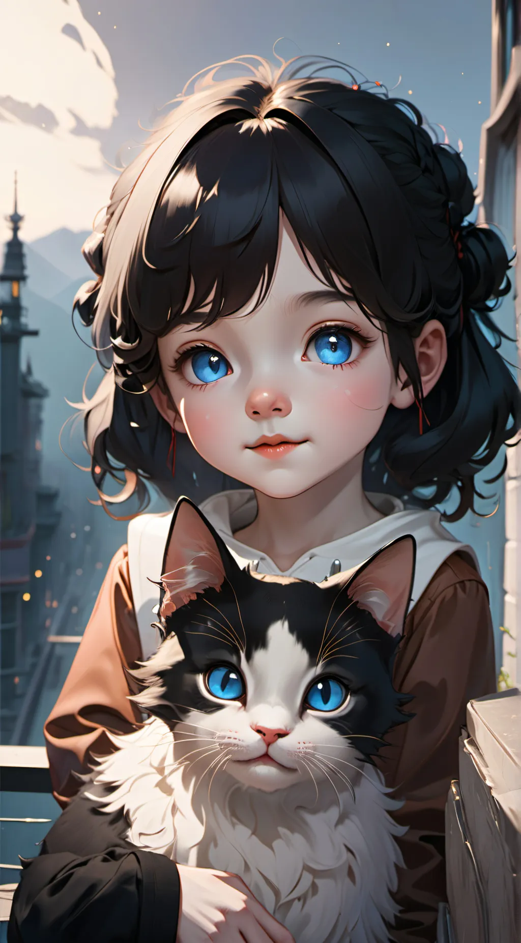 ai character:  London  background