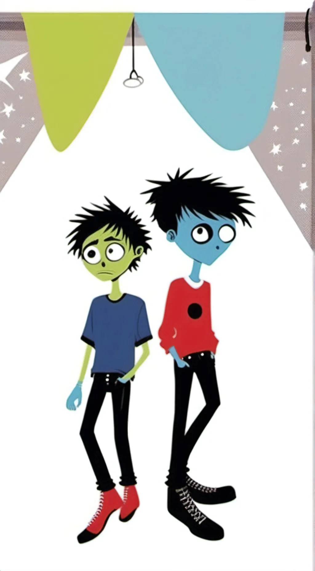 ai character: Frank and Len  background