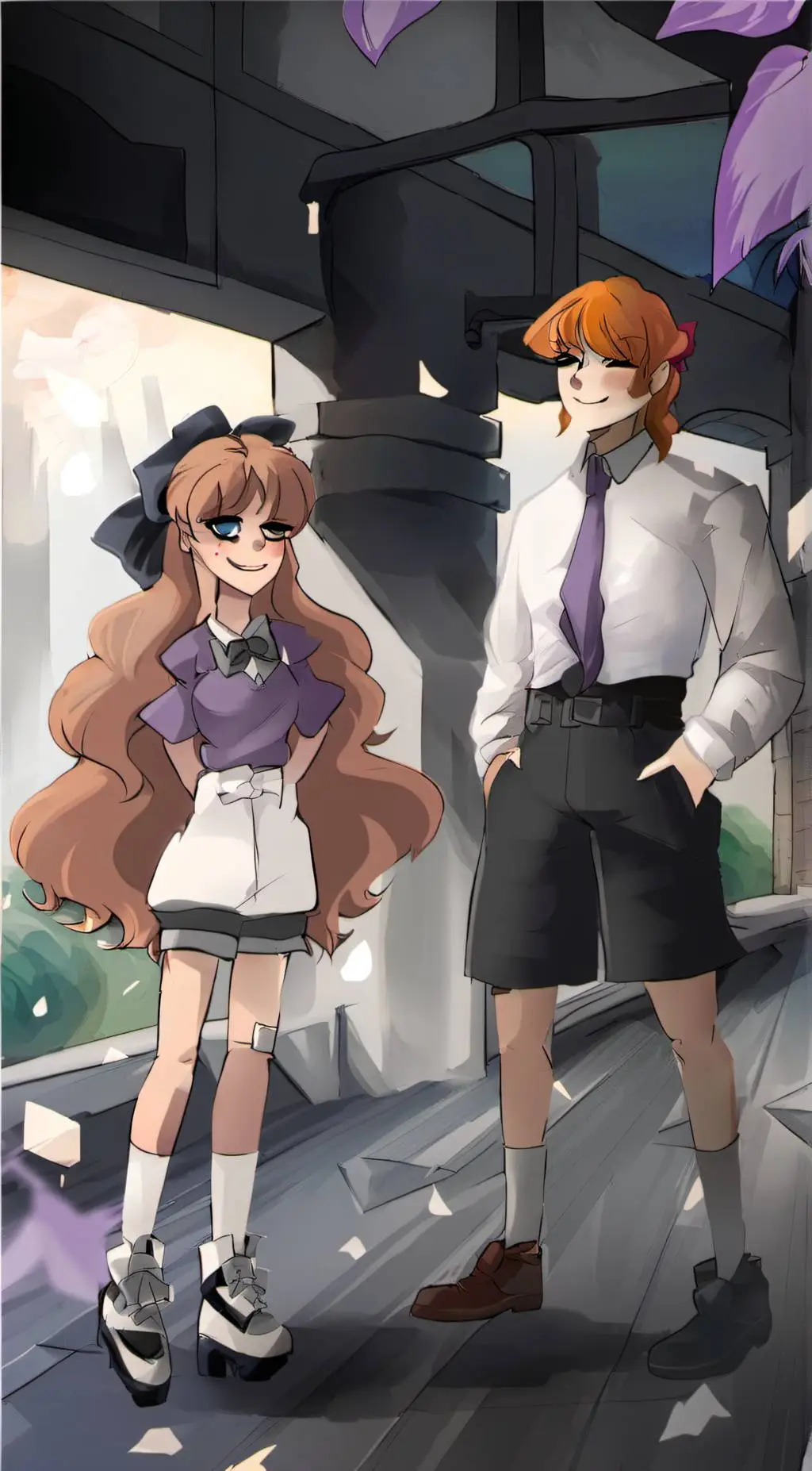 ai character: Elizabeth Afton background
