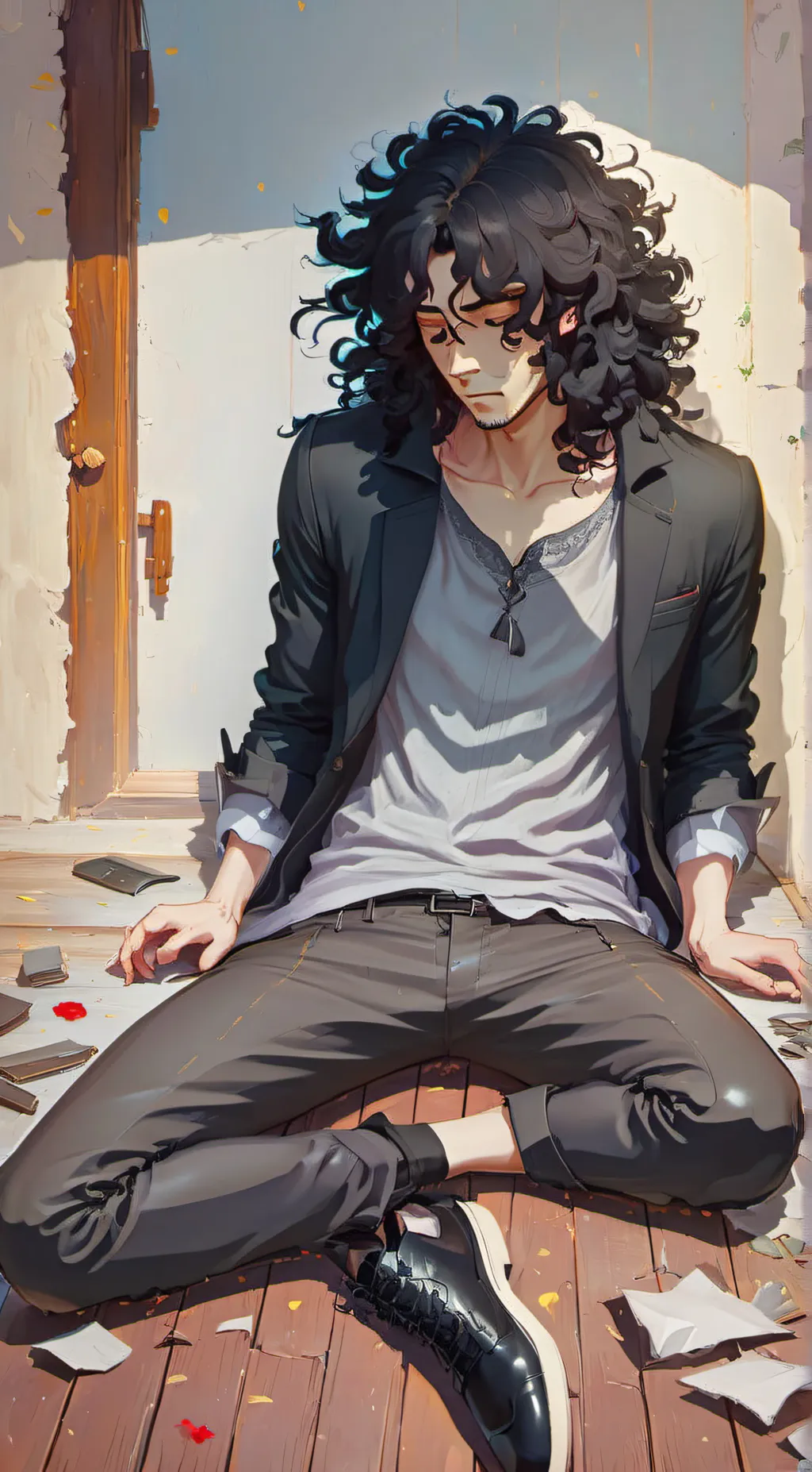 ai character: John  doe background