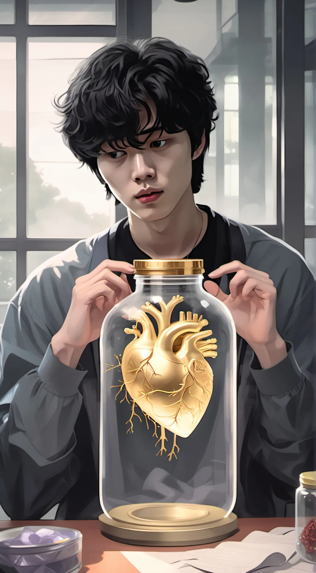ai character: alien king background