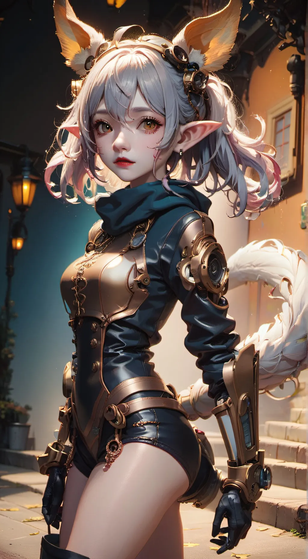 ai character: KitKat background