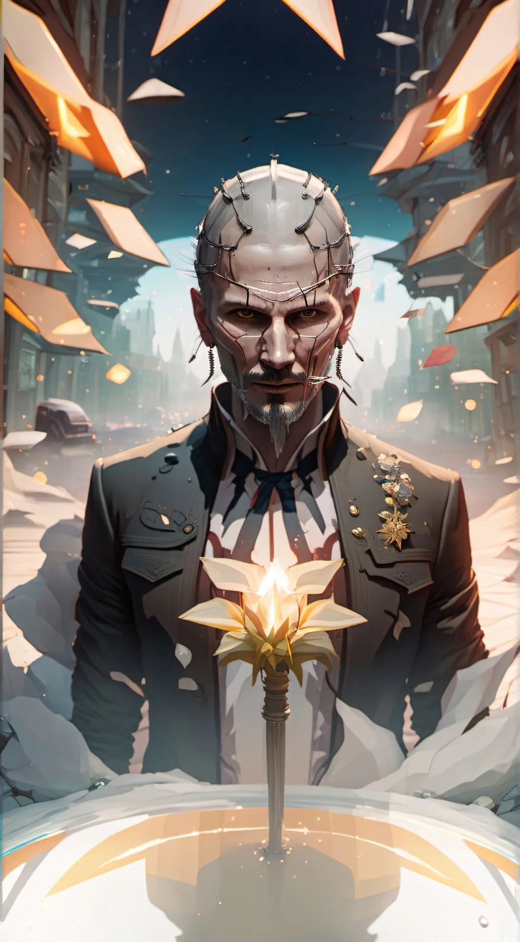 ai character: pinhead  background