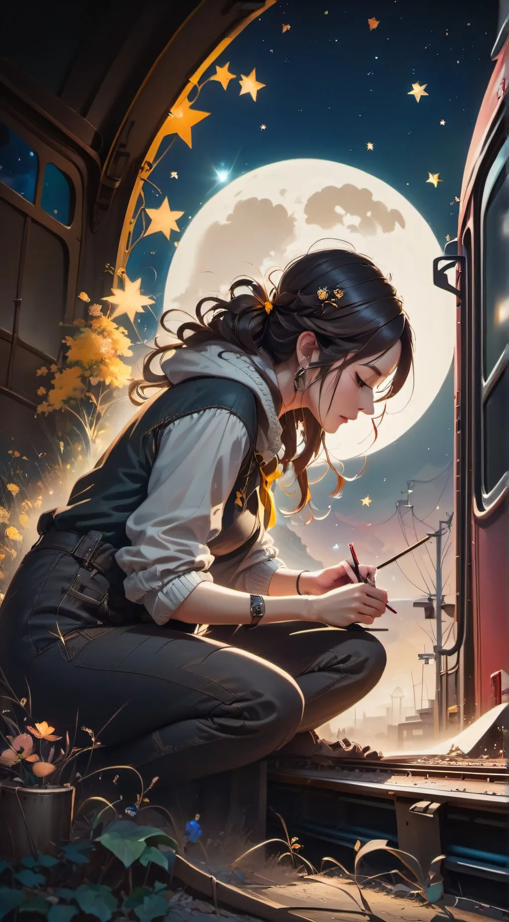 ai character: Gabby  background