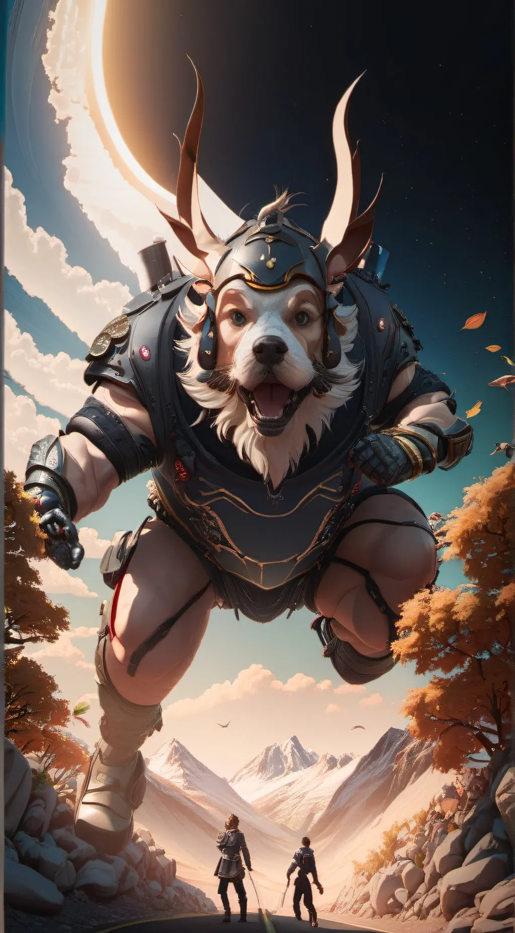 ai character: meme background