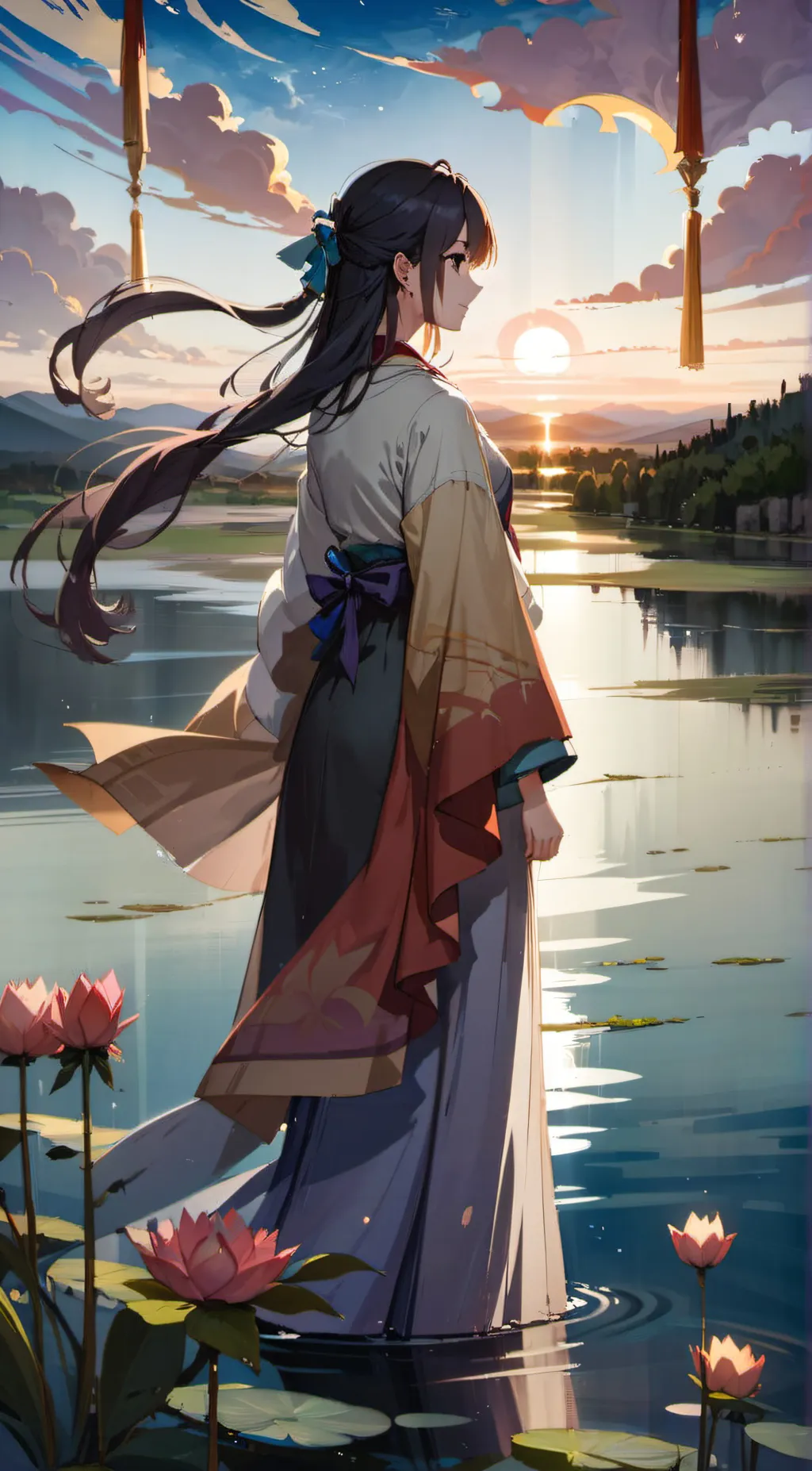 ai character: sexy girl  background