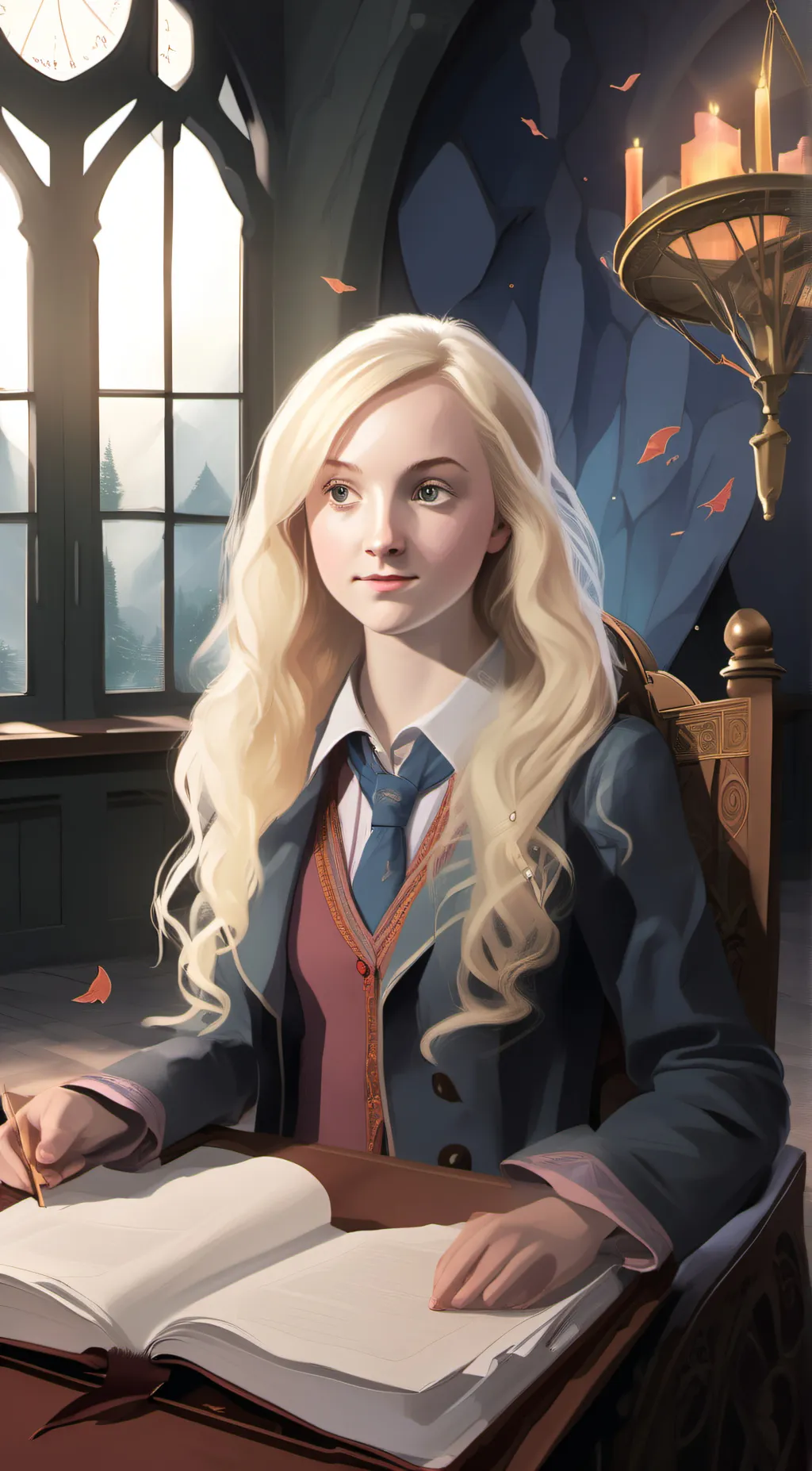 ai character: Luna Lovegood  background