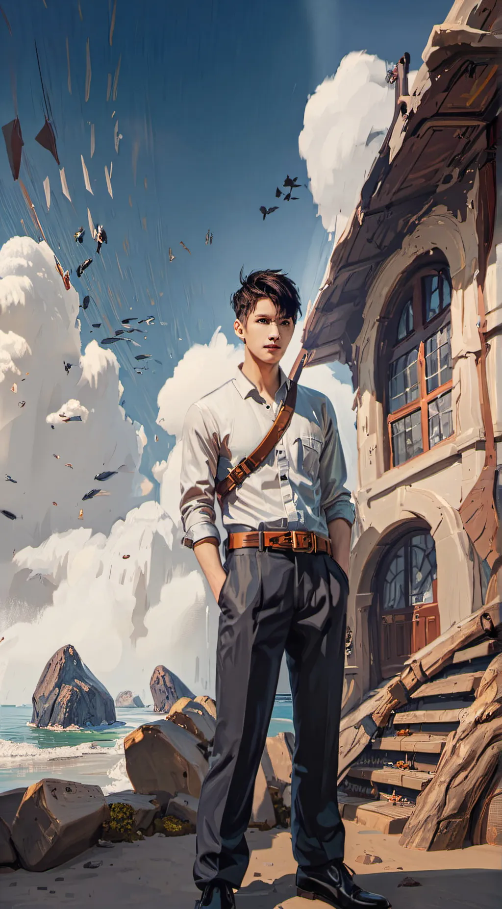 ai character: Zander background