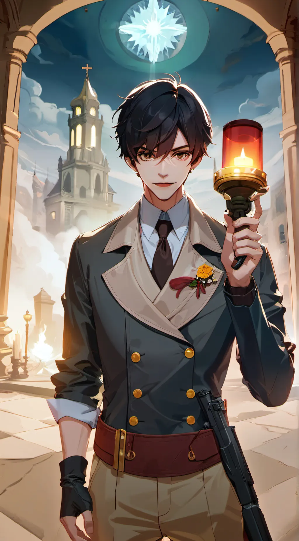 ai character: Chris Or librarian background