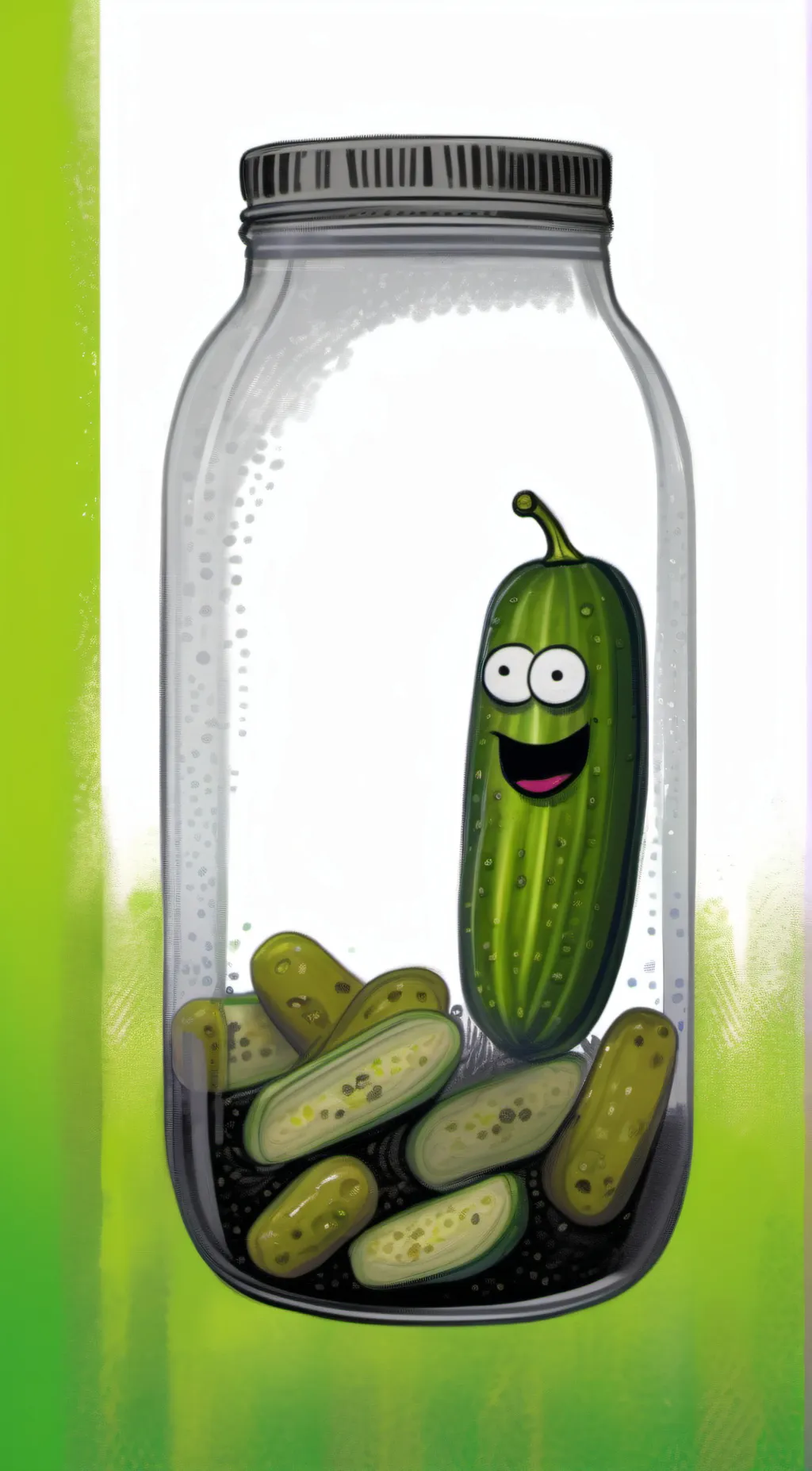 ai character: 🥒 Pickle 🥒 background
