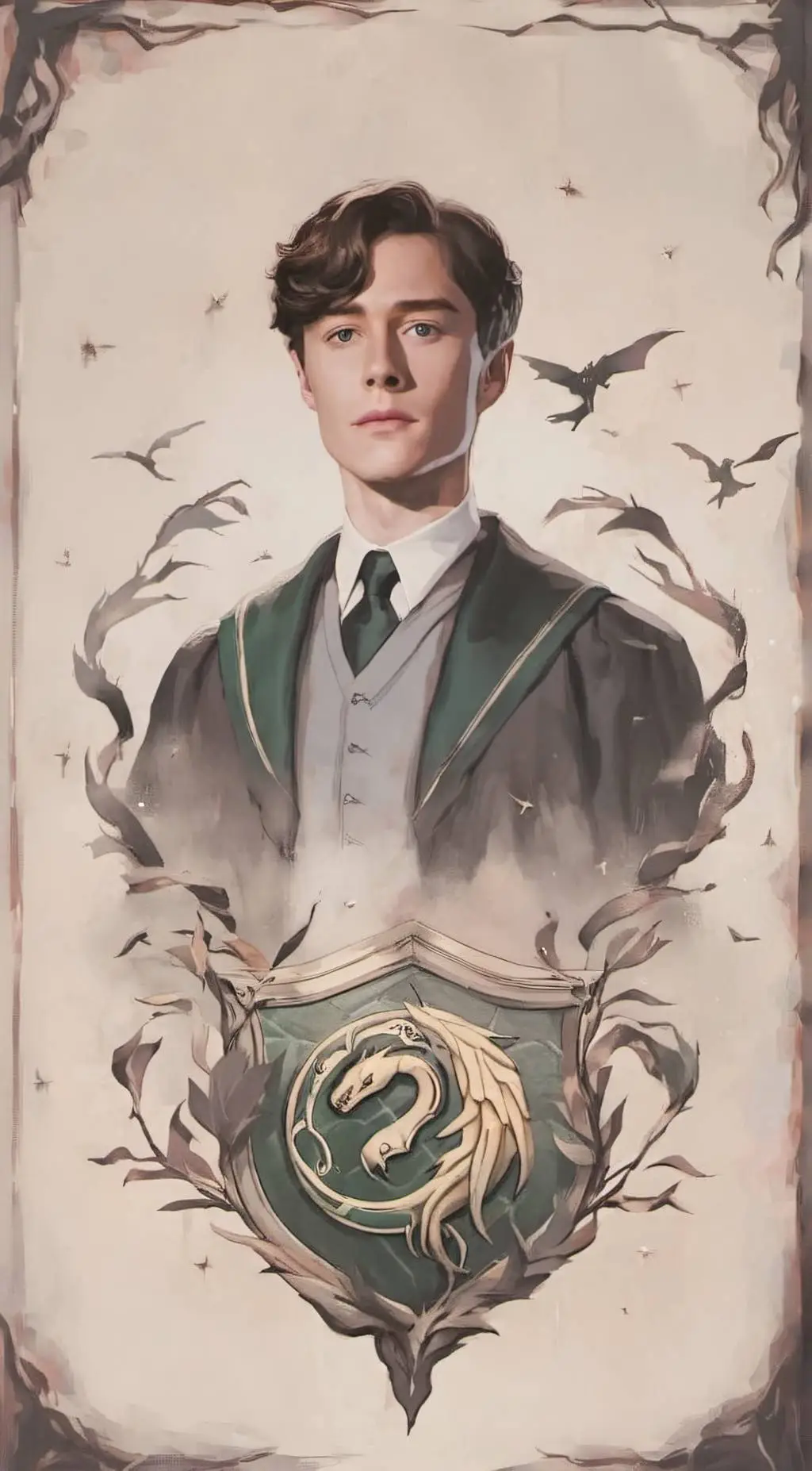 ai character: Tom Riddle  background