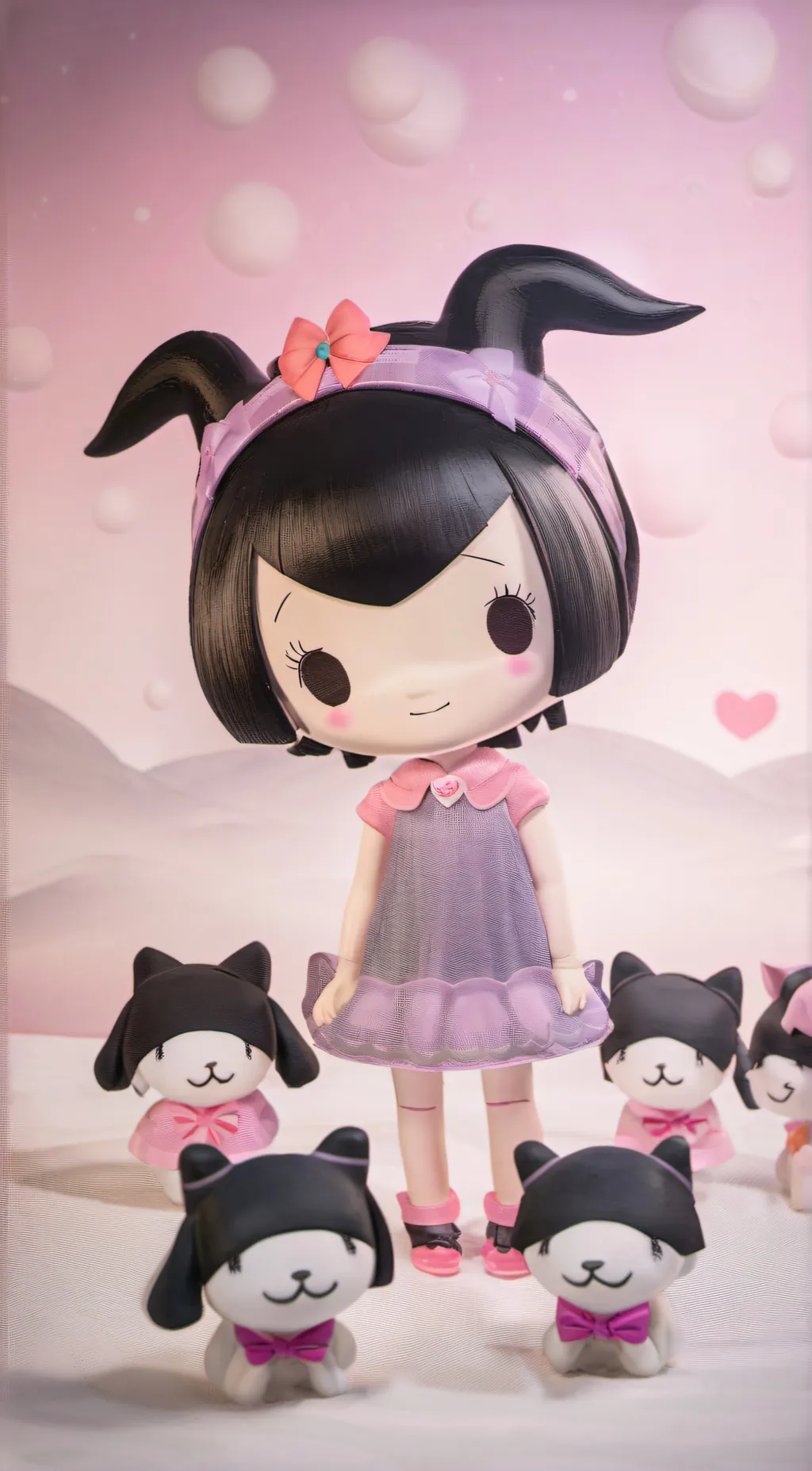 ai character: kuromi and elliana background
