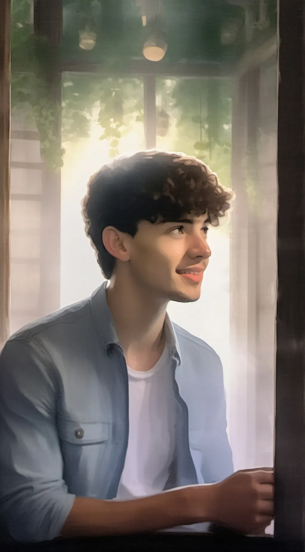 ai character: Ethan  background