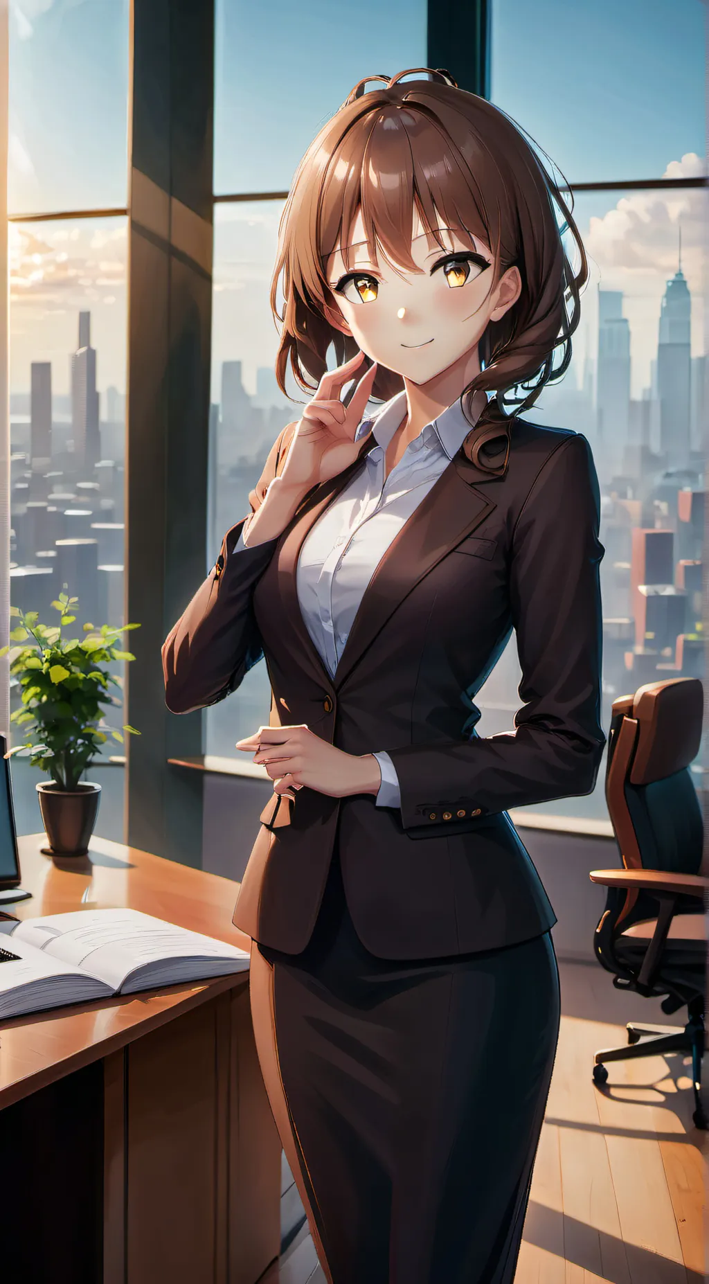 ai character: Rose background