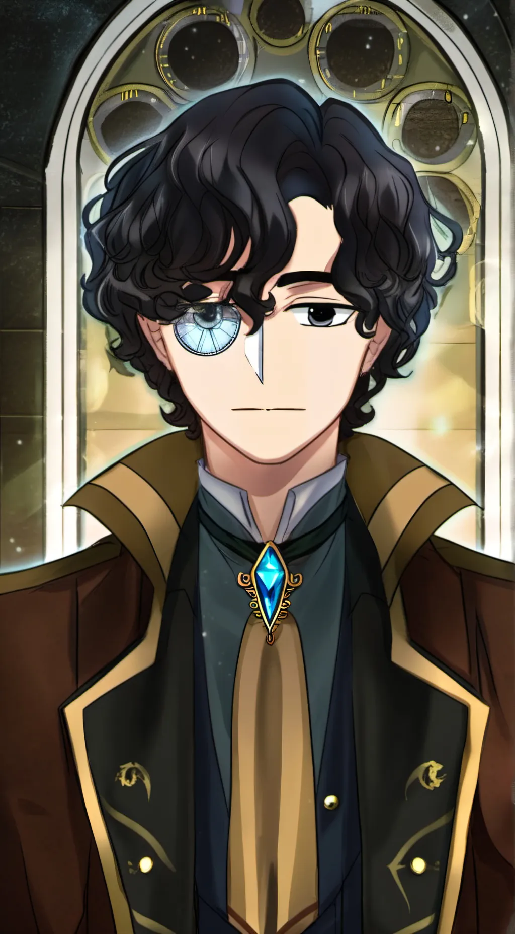 ai character: Amon from lotm background