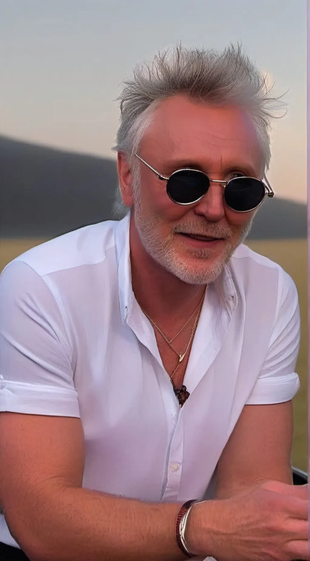 ai character: Roger Taylor  background