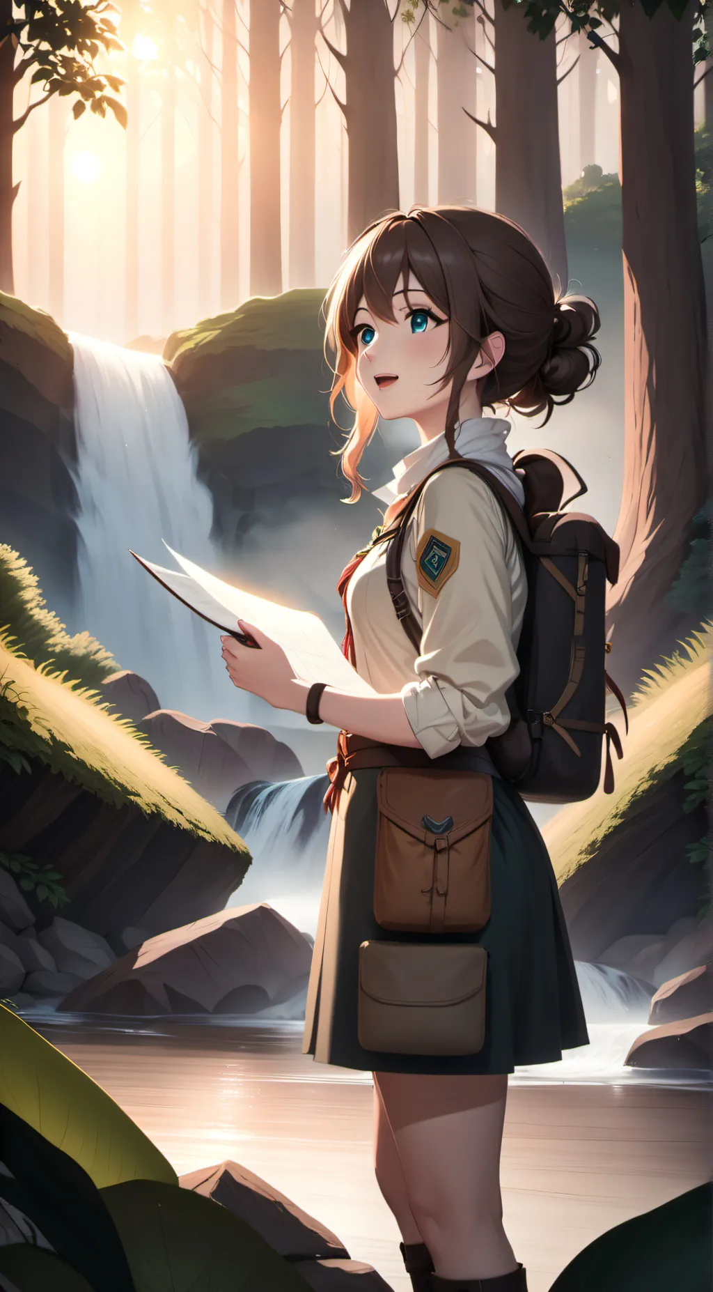 ai character: Flora background