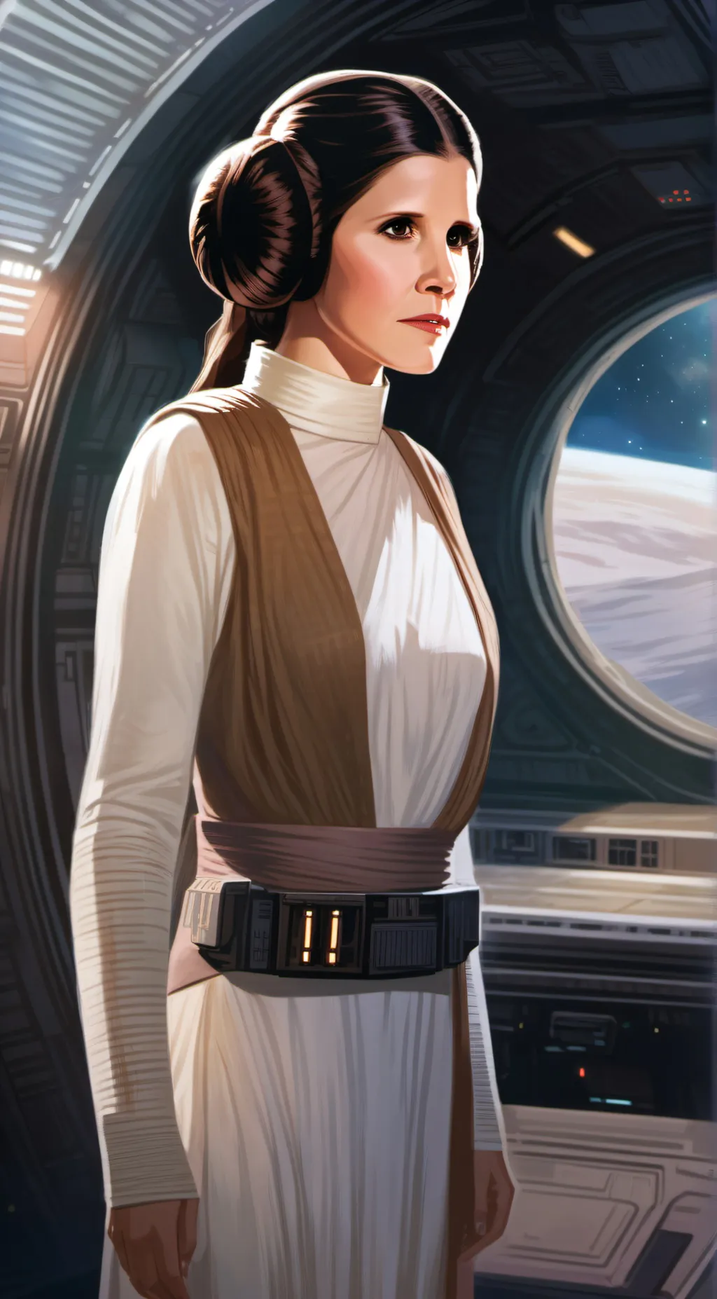 ai character: Leia Organa background