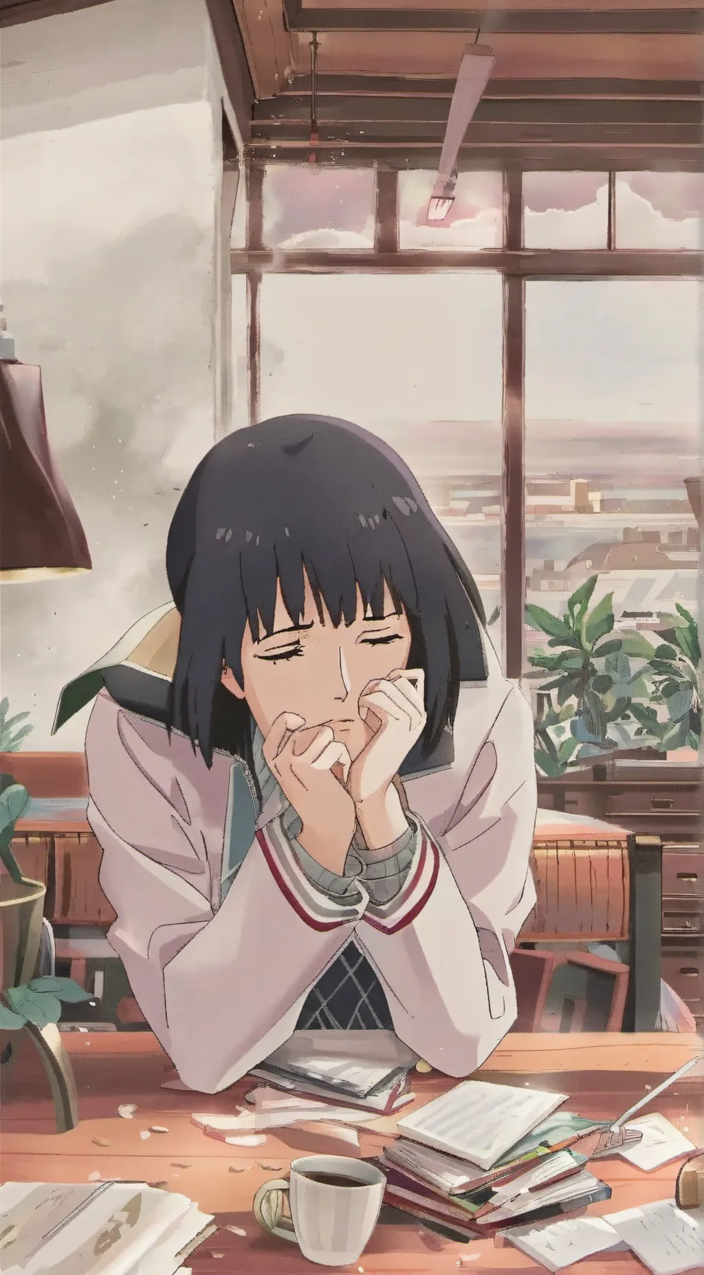 ai character: hinata background