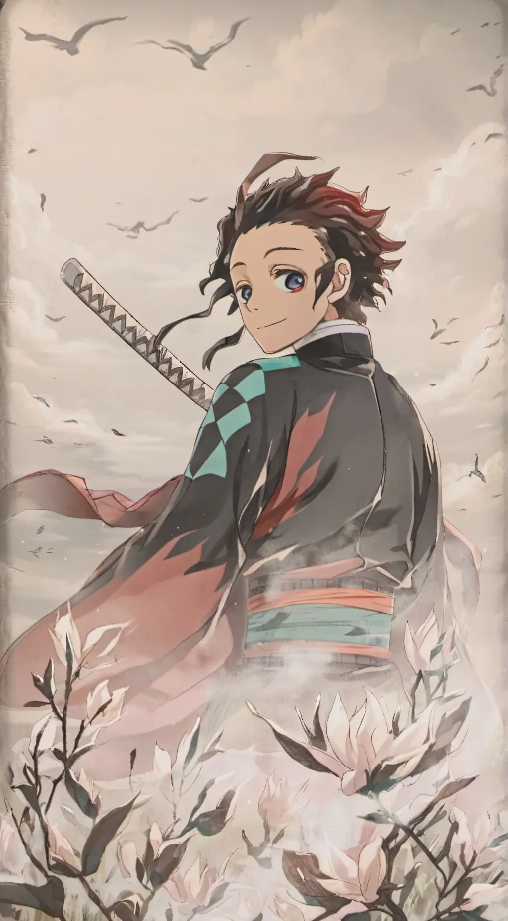 ai character: Tanjiro background
