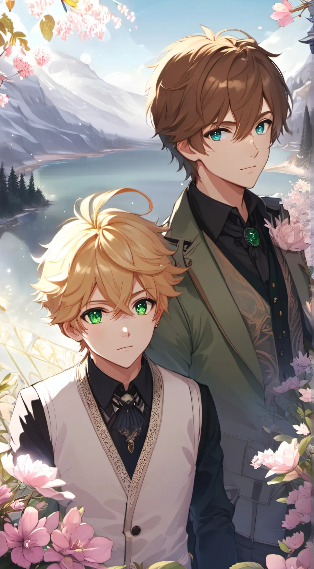 ai character: alex and Jayden  background