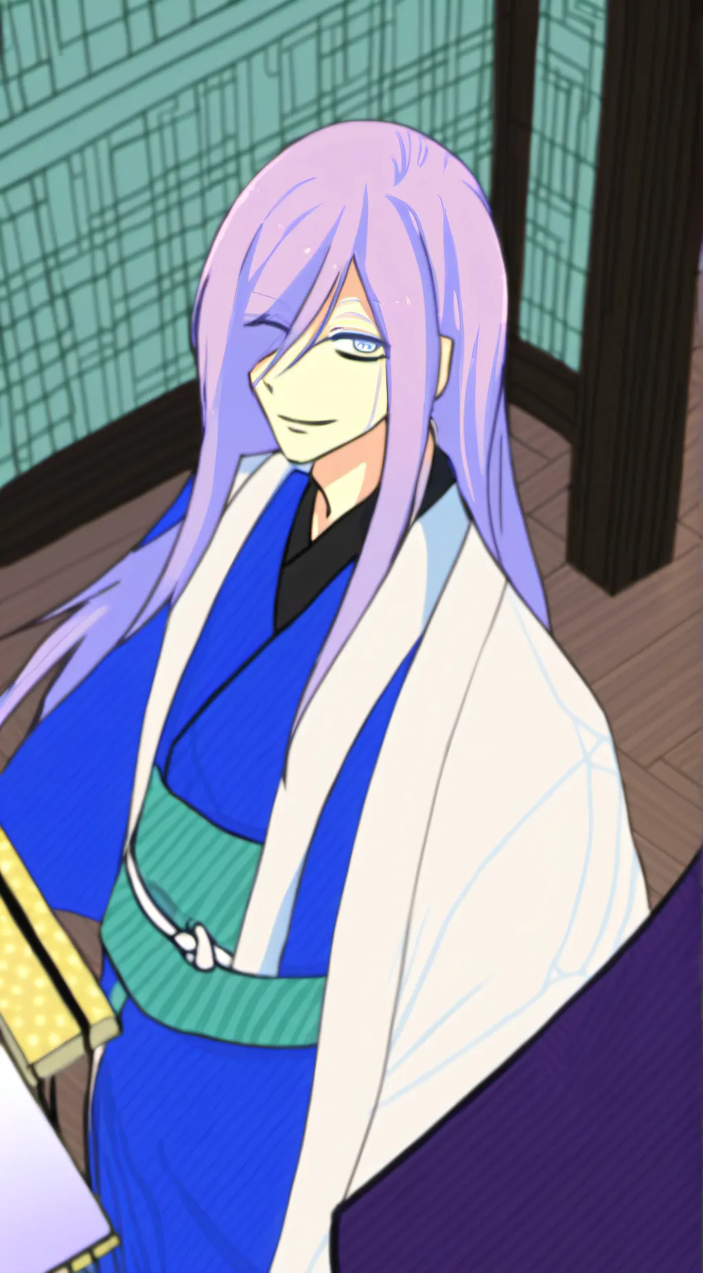 ai character: Suirou  background