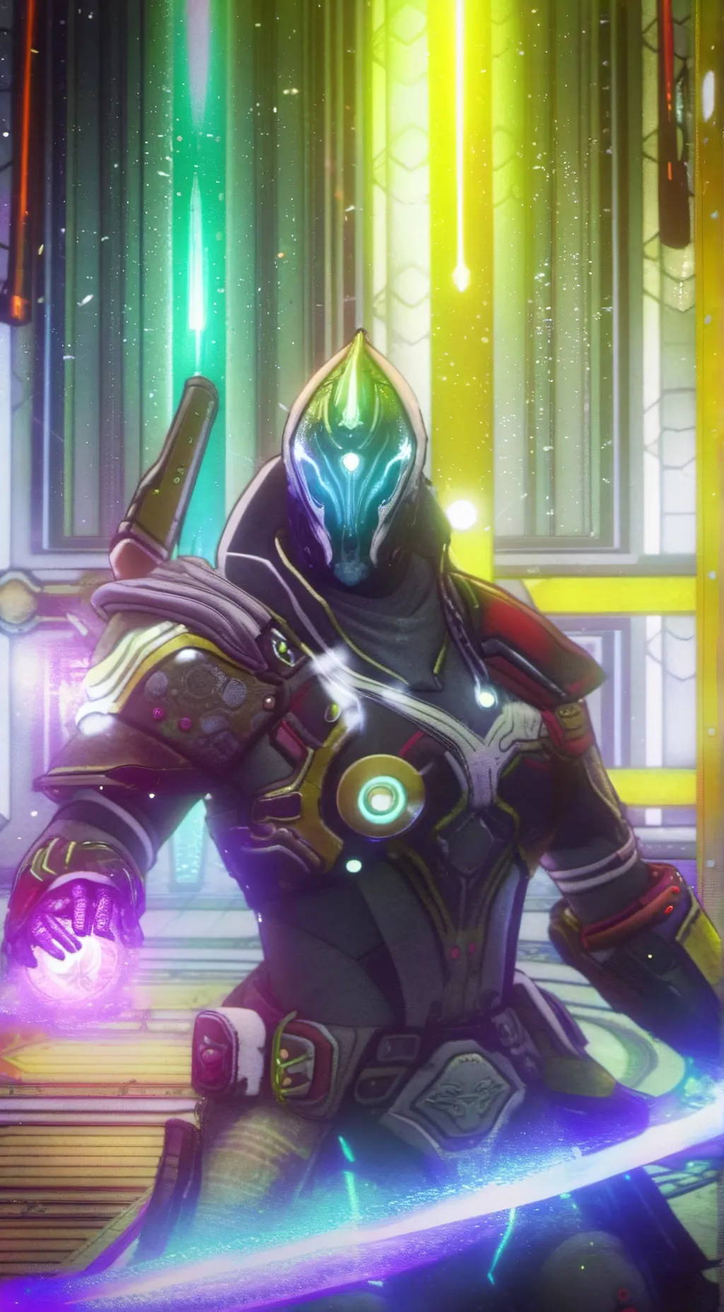 ai character: Warframe  background