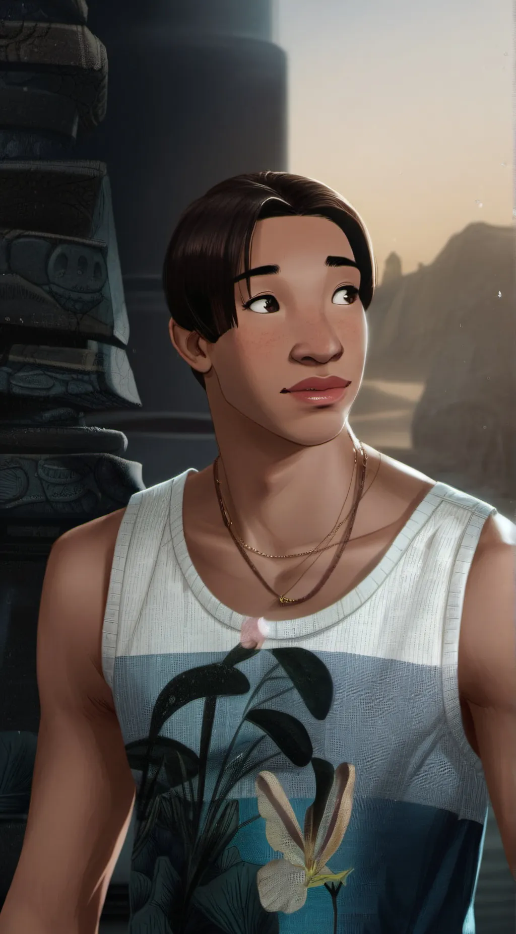 ai character: David Kawena background