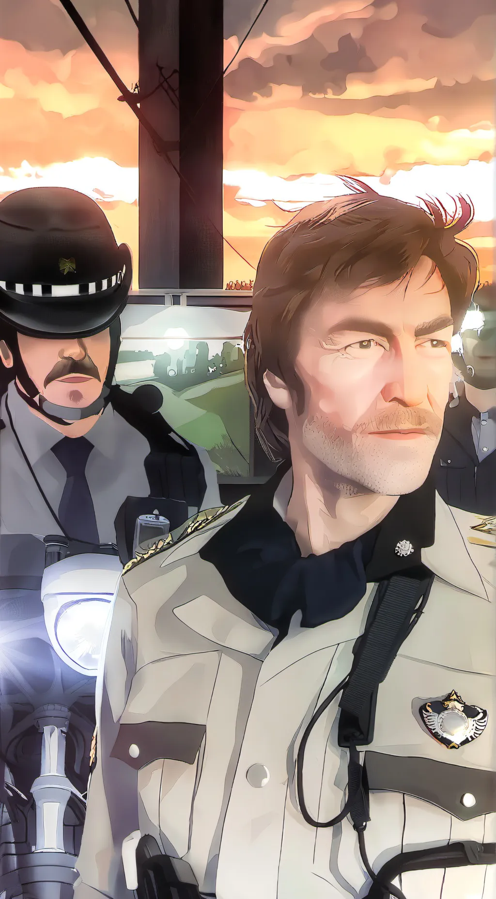 ai character: 911 background