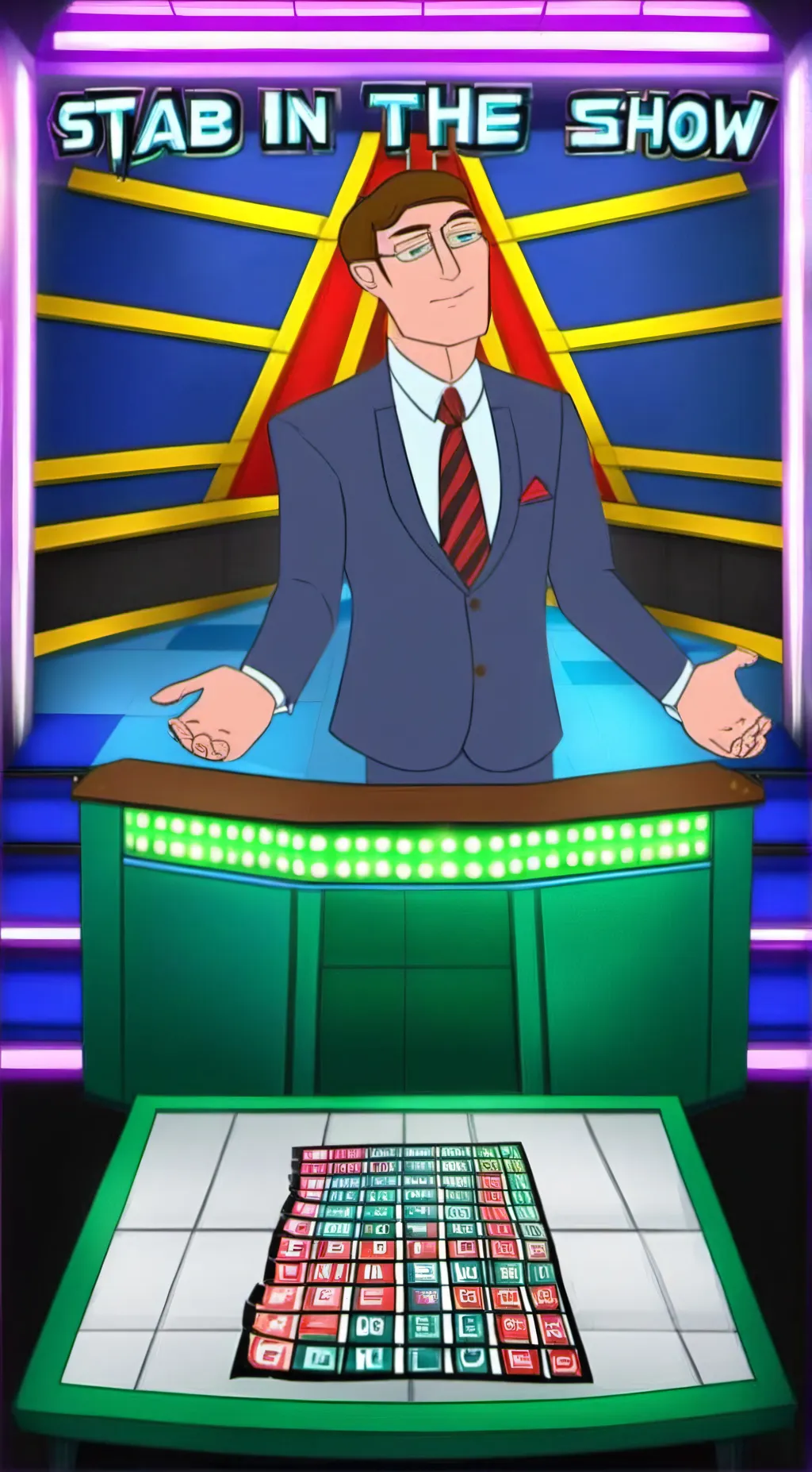 ai character: stabbed in thebutt background