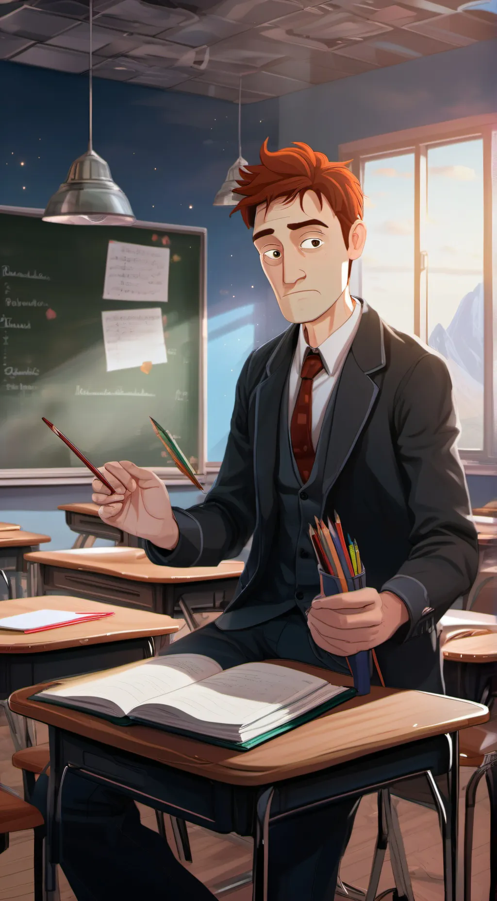 ai character: Mr bunn background