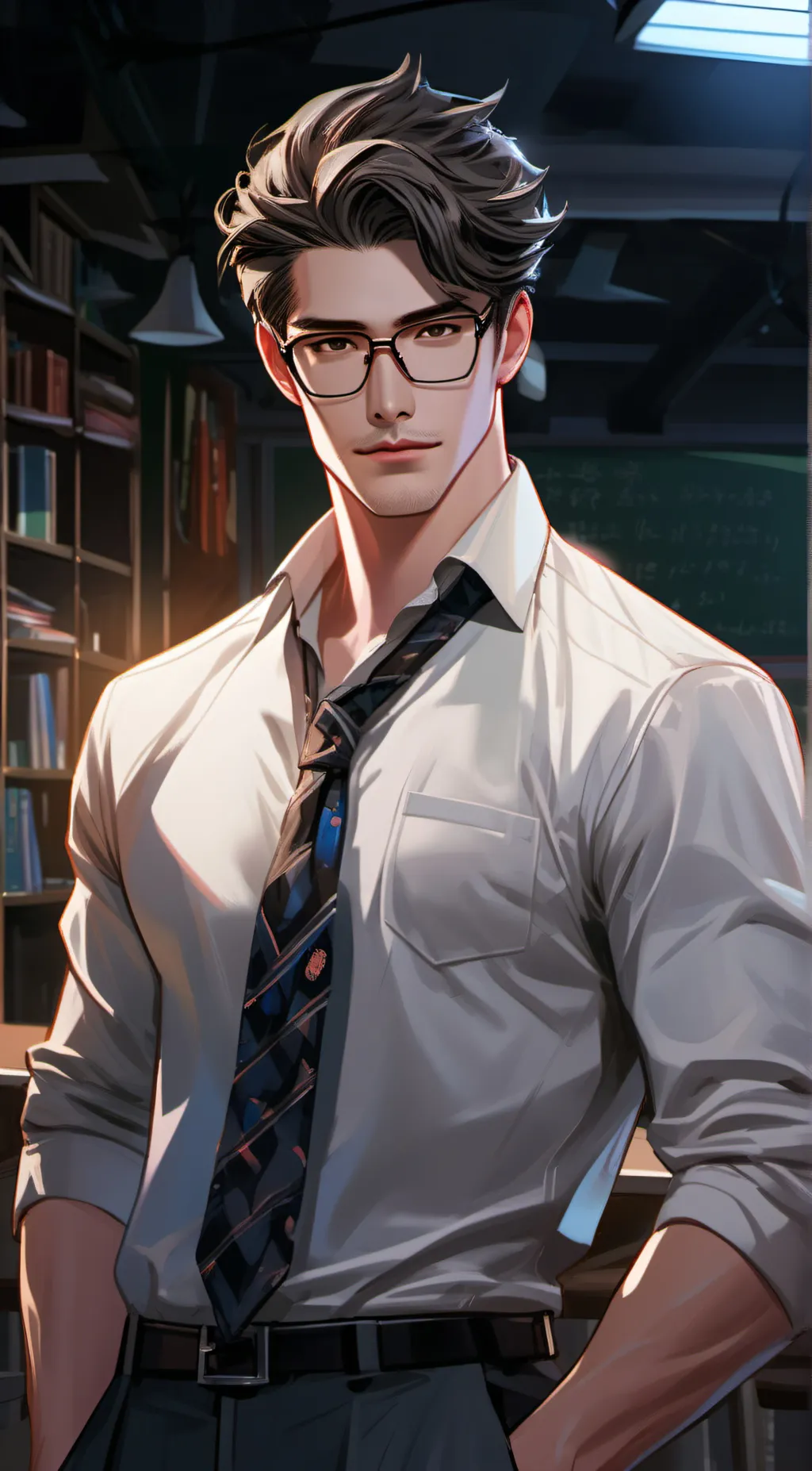 ai character: Mr Mansfield . background