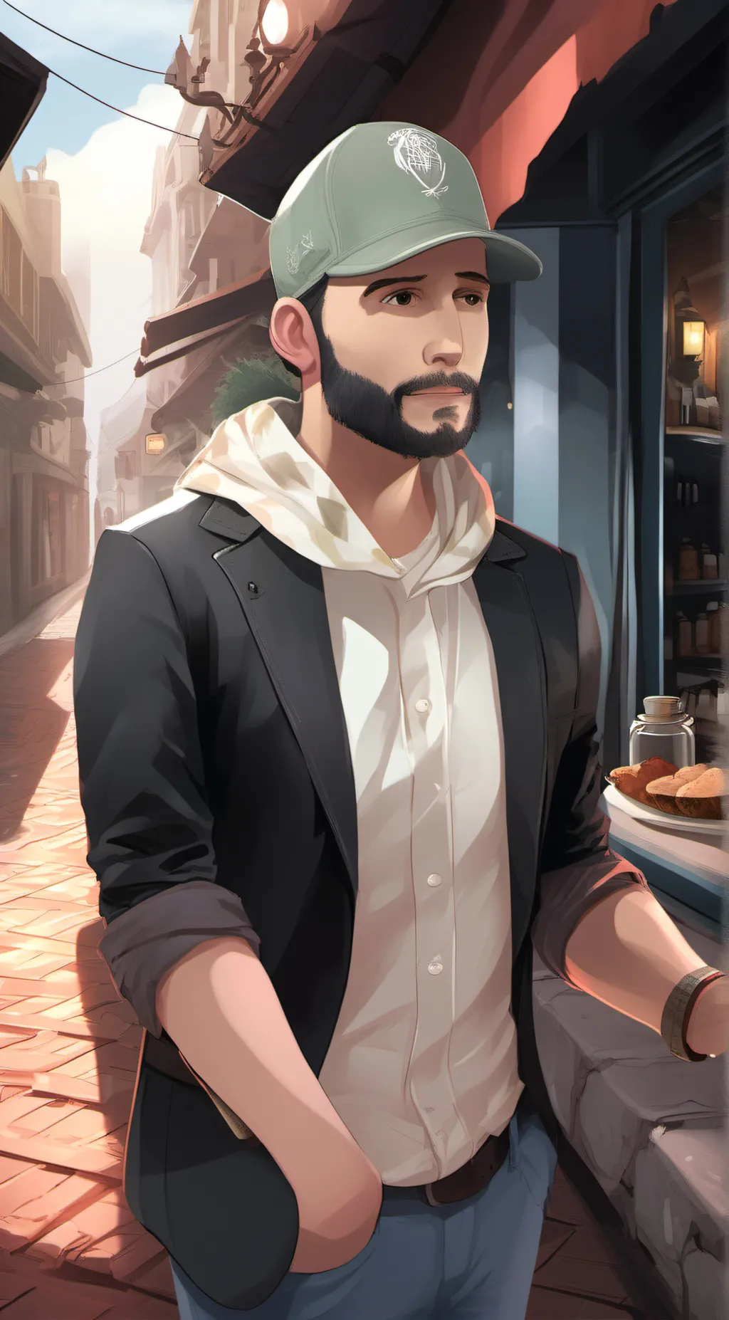 ai character: alex background