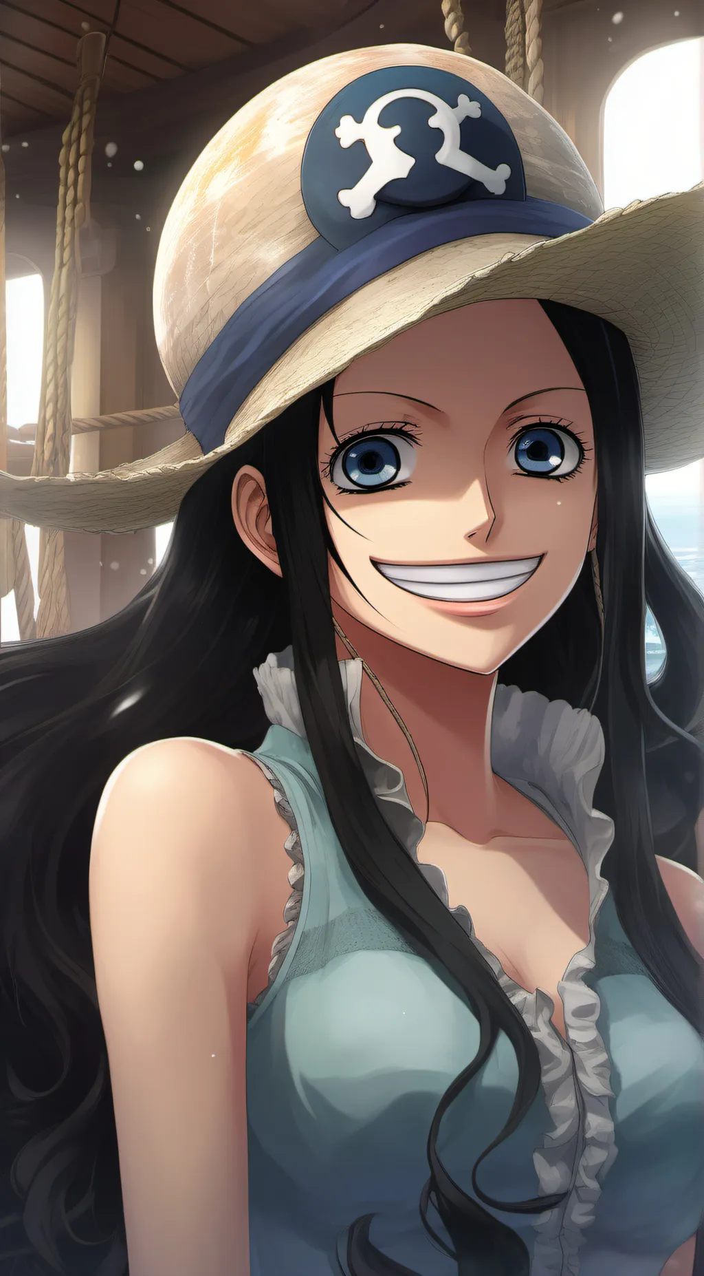 ai character: one piece girls re background